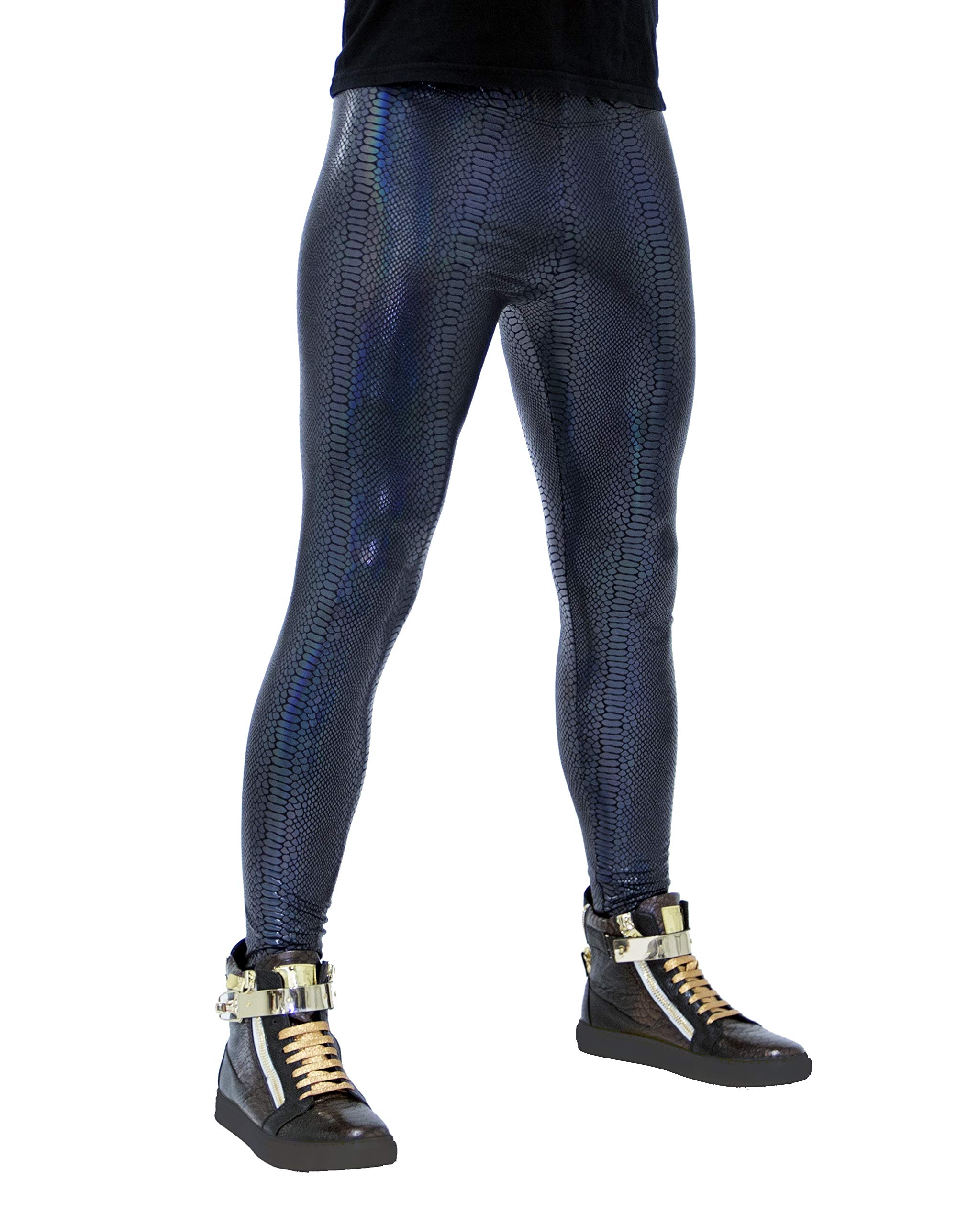Revoler Fashion Men's Animal Print Costume Leggings - USA Made Rave & Festival Outfit for Parties, Halloween & Cosplay