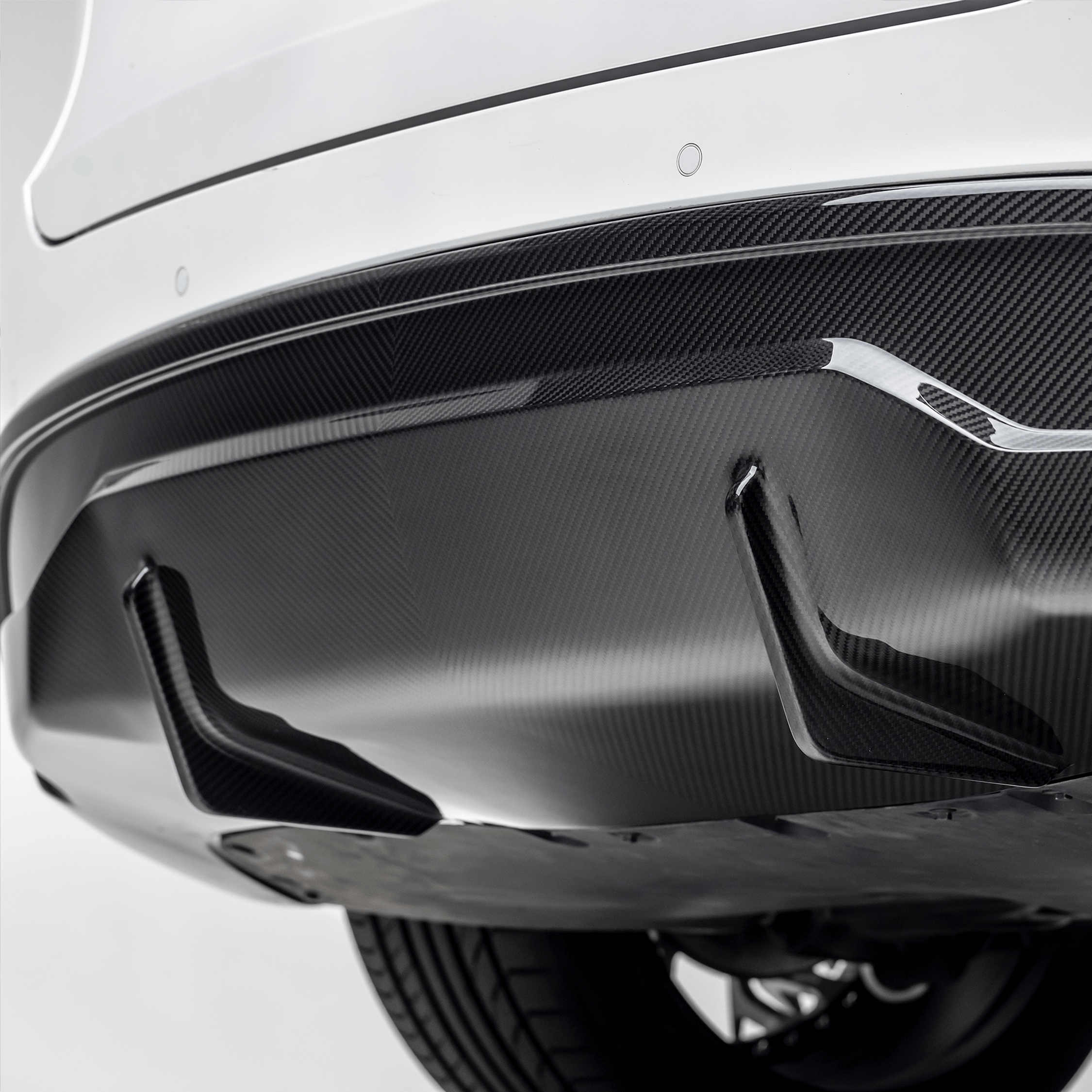 Tesla Model Y Aero Rear Diffuser - Carbon Fiber Rear Bumper Spoiler for Improved Aerodynamics & Style | Perfect for Tesla Model Y Performance & Long Range Models | Enhance Your EV's Look & Efficiency on Highways & City Driving