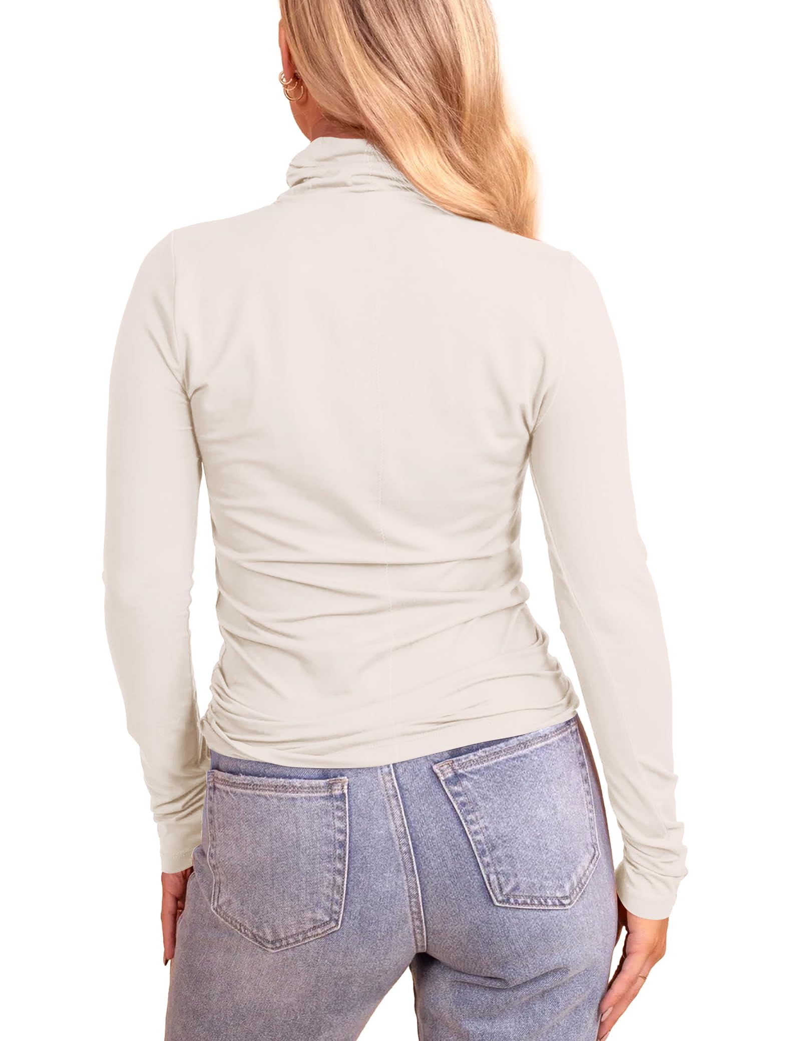 Beluring Women's Thermal Tops - Long Sleeve Turtleneck Base Layer Shirts, Stretchy Warm Underwear for Winter, Yoga & Outdoor Activities