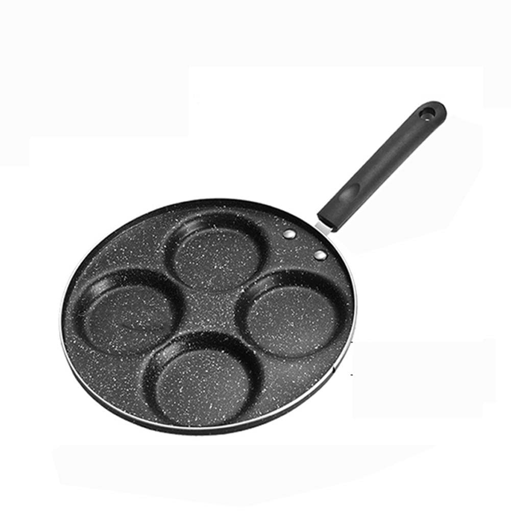 ACGrade 4-Hole Nonstick Omelet Pan - Professional Frying Pan for Omelets, Pancakes & Steaks - Perfect Breakfast Maker for Gas, Induction & Electric Stoves - Ideal for Home Kitchen & Quick Morning Meals