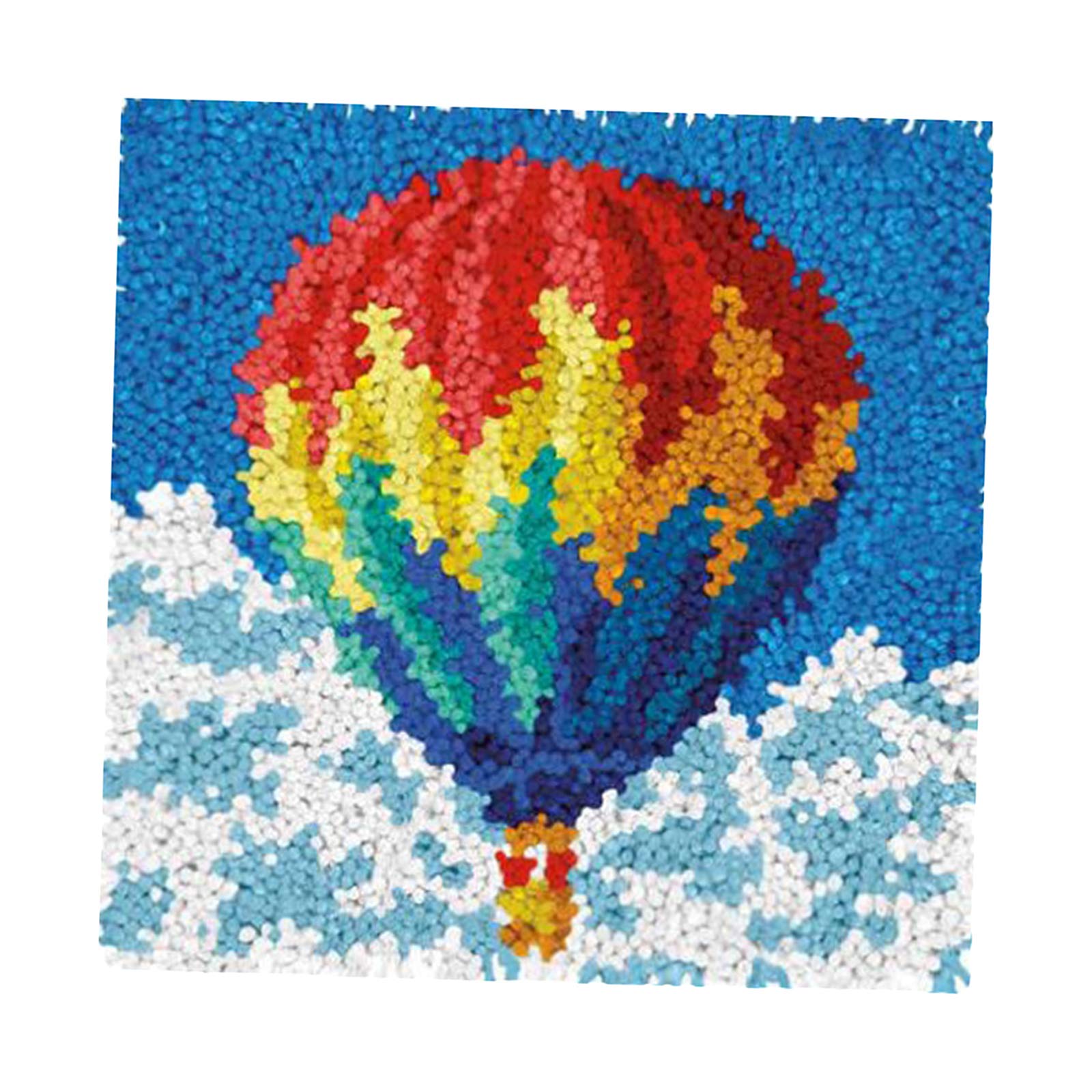 Colcolo Latch Hook Rugs Carpets - DIY Embroidery Kit for Home Decor, Stitch Rugs Cushion Mat with Balloon Design | Perfect for Living Room, Bedroom & Gift Giving