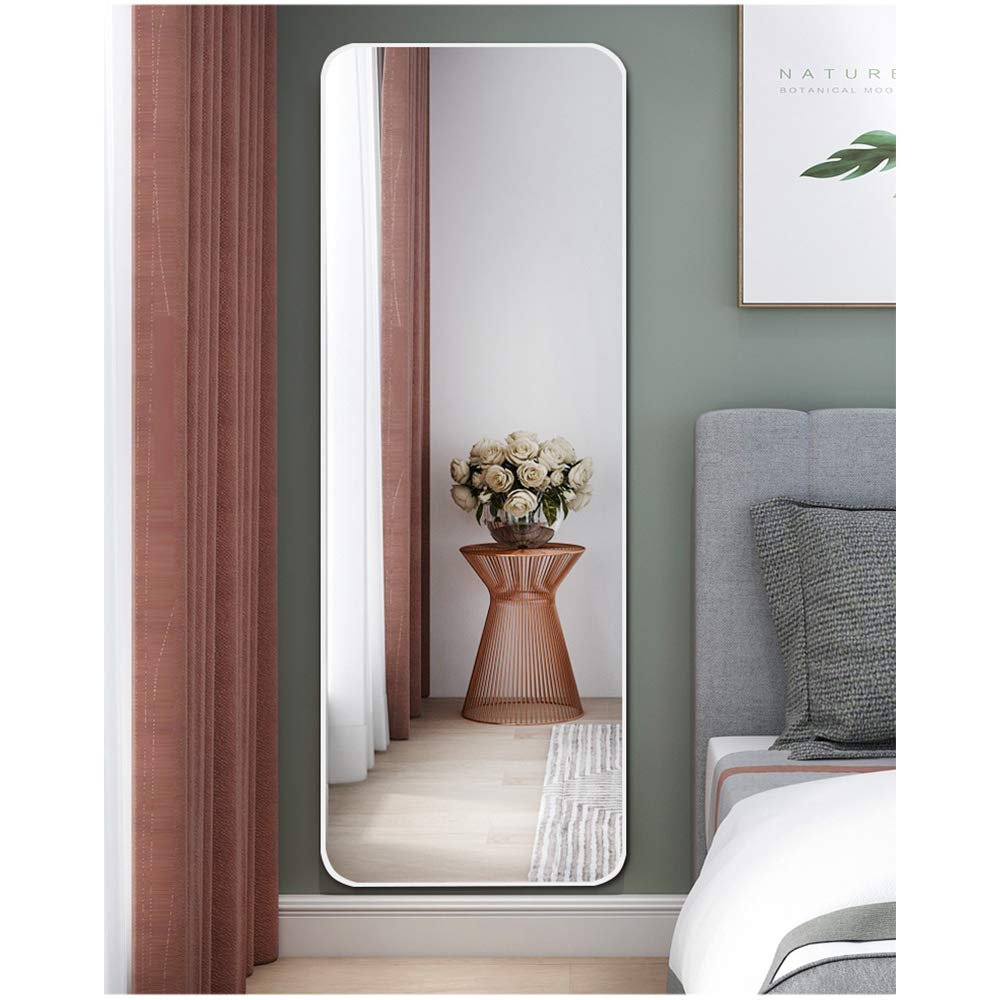Full-Length Mirror 40x120cm - Black/White/Gold Wall-Mounted Dressing Mirror for Bedroom, Bathroom & Vanity - Shatterproof & Easy Installation Home Decor