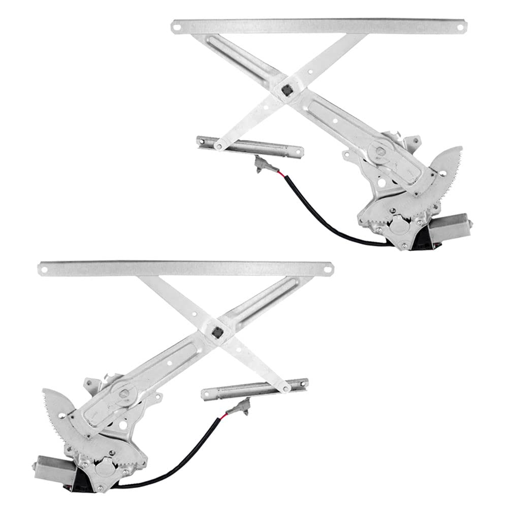 Brock Replacement Front Power Window Regulator & Motor Assembly for 89-95 Pickup Truck/SUV (Driver & Passenger Side, No Vent Window) - Part# 6980235030 6980135030 | Easy DIY Installation for Smooth Window Operation
