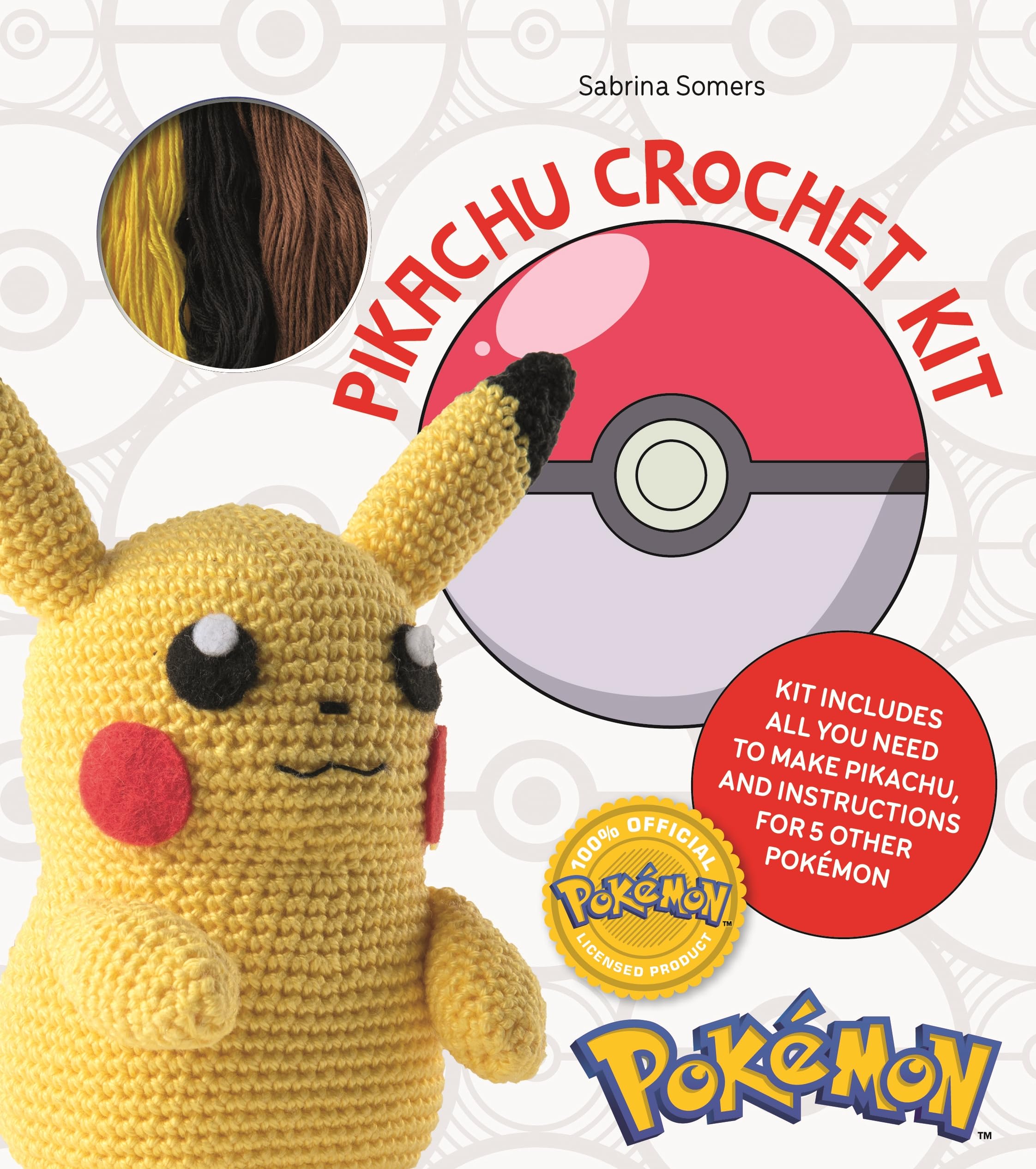 Pokemon Crochet Pikachu Kit - DIY Amigurumi Crochet Starter Set with Yarn, Hook & Pattern - Perfect for Beginners, Gifts & Home Decor