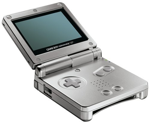 Refurbished Nintendo Game Boy Advance SP Platinum Edition - Portable Handheld Gaming Console for Kids & Adults - Perfect for Travel, Commuting & Retro Gaming Fun
