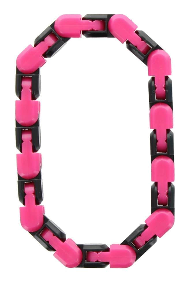 Nerd Block Cliccors Loop Toys - Pink and Black Shirtpunch Variant | Stress Relief Fidget Toys for Kids & Adults | Perfect for Office, School, and Travel