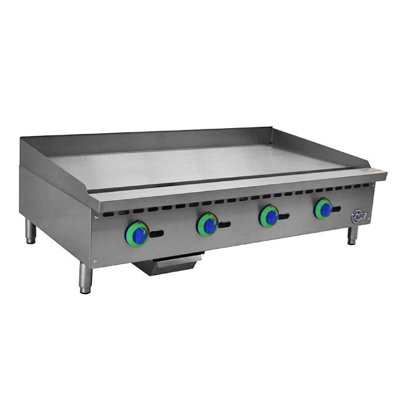 Chef AAA KF G48 M Commercial 48-Inch Countertop Gas Griddle - Perfect for Restaurants, Diners & Food Trucks