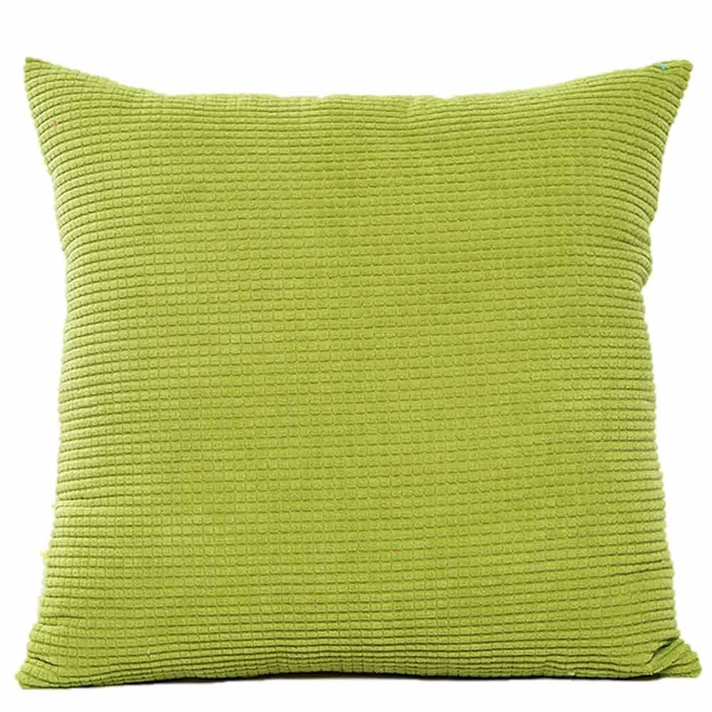 Shan-S Soft Corduroy Decorative Square Throw Pillow Cover 18x18 Inch (45x45 cm) - Cozy Home Decor for Bedroom, Living Room, Sofa & Couch - Perfect for Relaxing, Reading & Adding Stylish Comfort