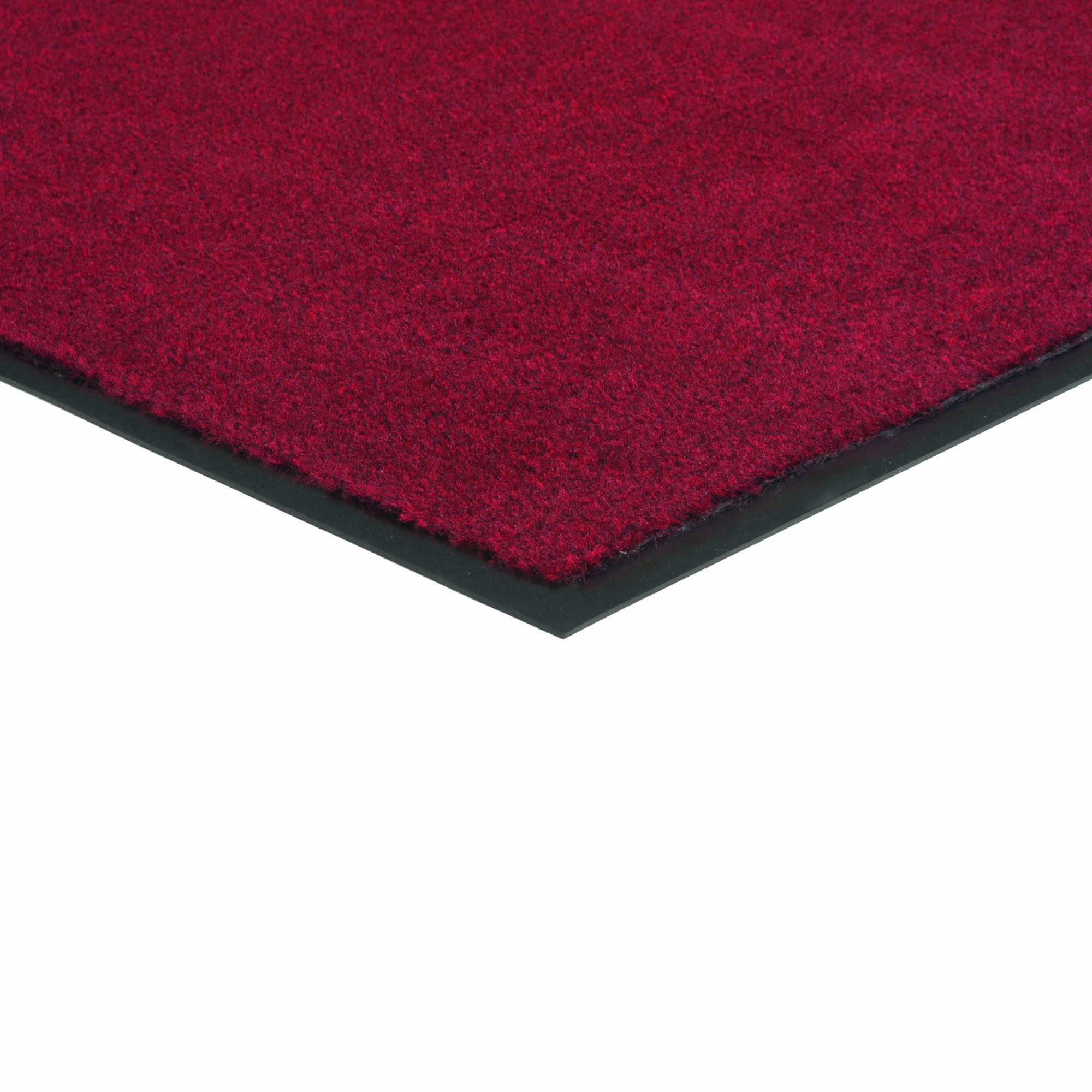 Herco 2' x 3' Indoor/Outdoor Plush Non-Slip Carpet Entrance Mat - Red | Durable Waterproof Doormat for Front Door, Patio, Garage & Mudroom