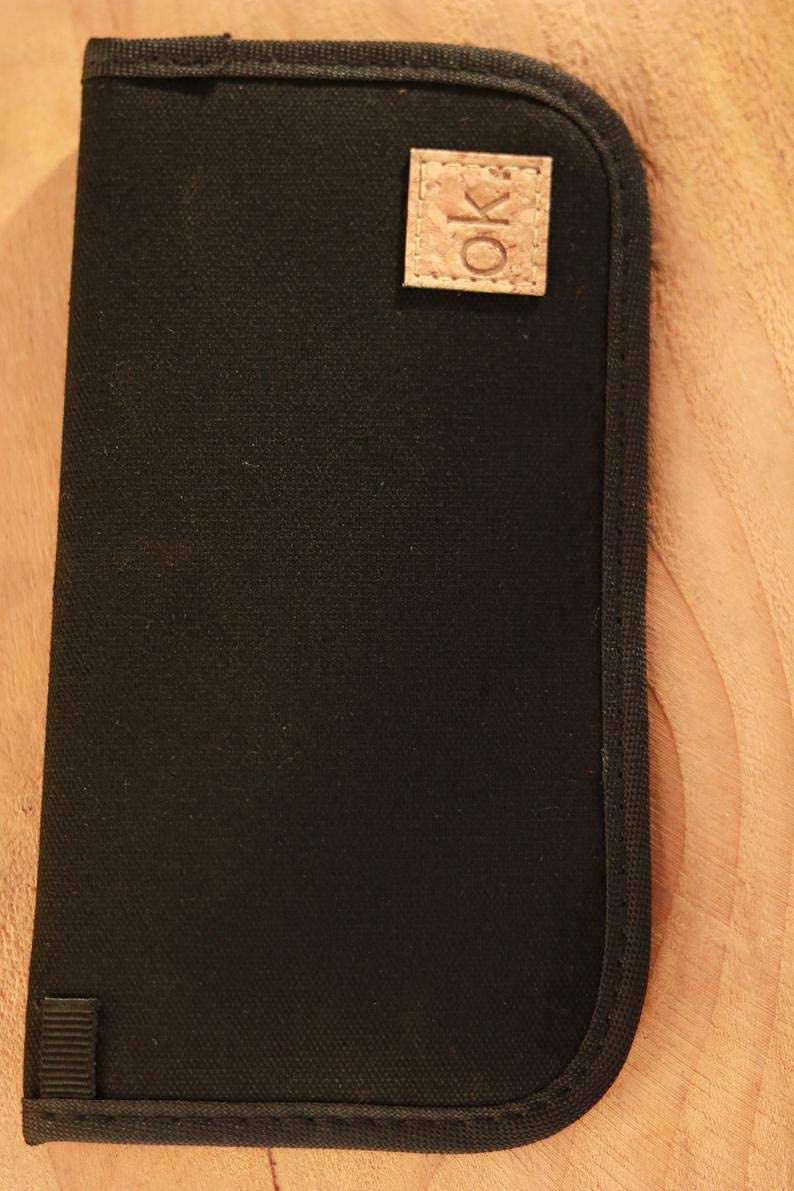 Double Layered EMF Protection Phone Pouch & Wallet - Faraday Bag for Blocking 5G, Cell Phone Radiation - Natural Canvas RFID Blocking Sleeve for iPhone, Samsung | Perfect for Travel, Work & Everyday Use