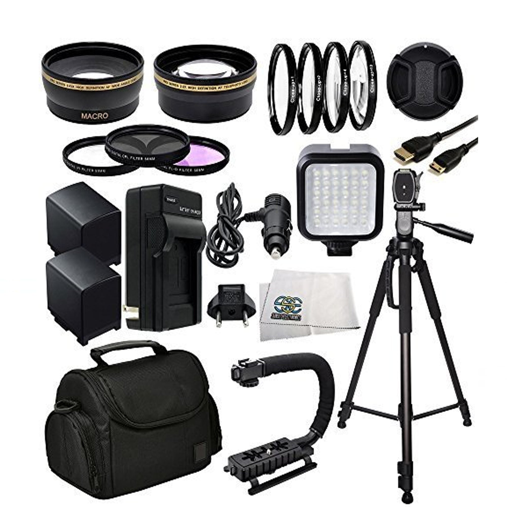 Professional Camera Accessory Kit for Canon XA10 XA20 XA25 XA30 XA35 XF100 XF105 XH A1 XH A1S XH G1 XH G1S XF300 XF305 GL1 GL2 HD Camcorders - Perfect for Filmmaking, Vlogging & Professional Videography