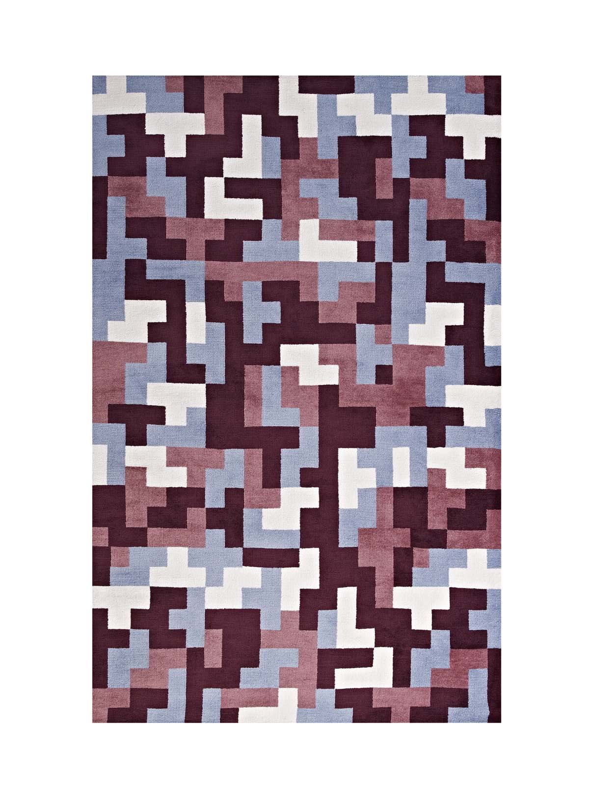 Modern Contemporary Urban Design Living Room Area Rug - Soft Fabric Floor Carpet Runner in Multi Red Colors - Perfect for Lounge, Bedroom or Office Decor