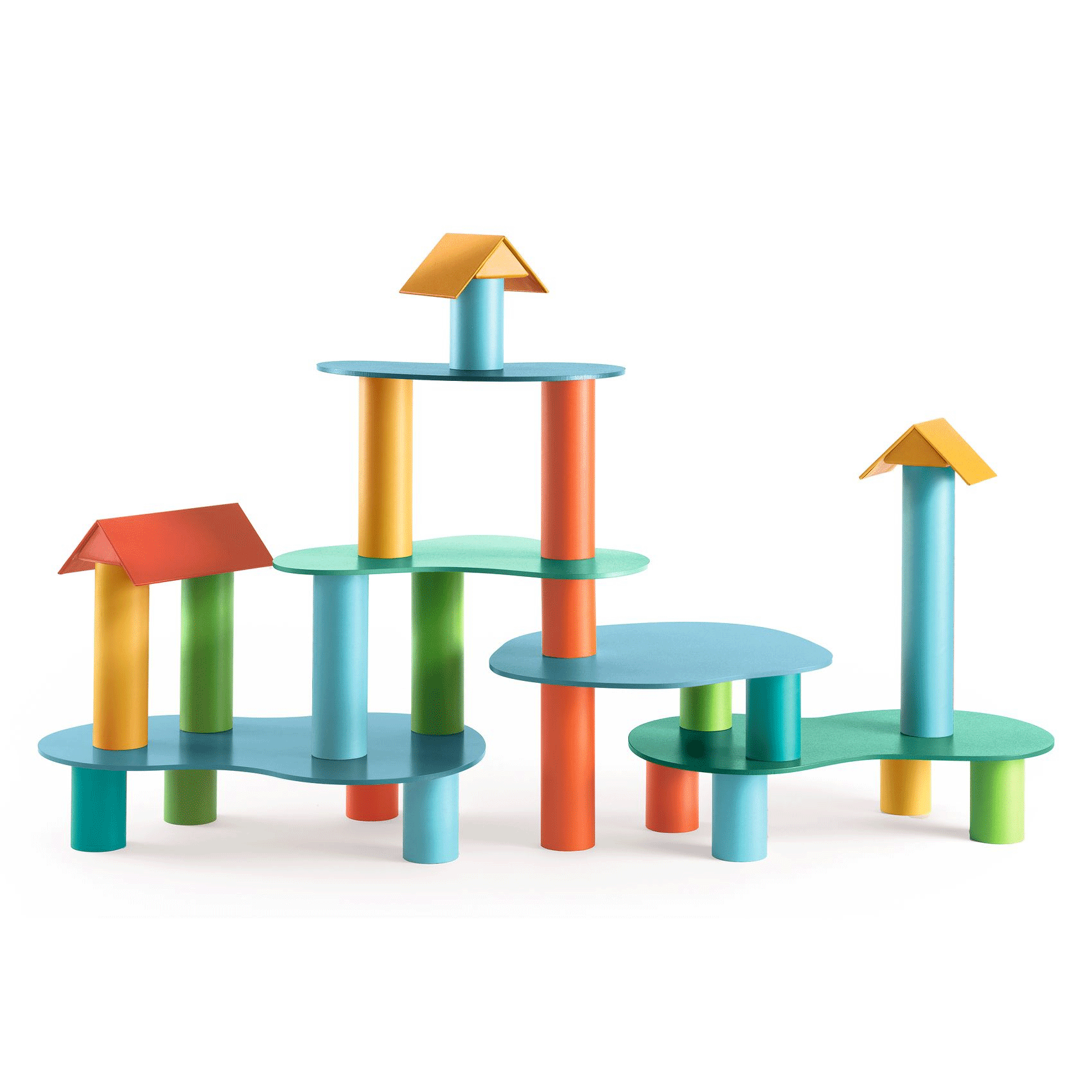 Djeco Tublo Construction Set - Creative Building Blocks for Kids | STEM Learning Toy for Toddlers & Preschoolers | Perfect for Indoor Play & Educational Activities