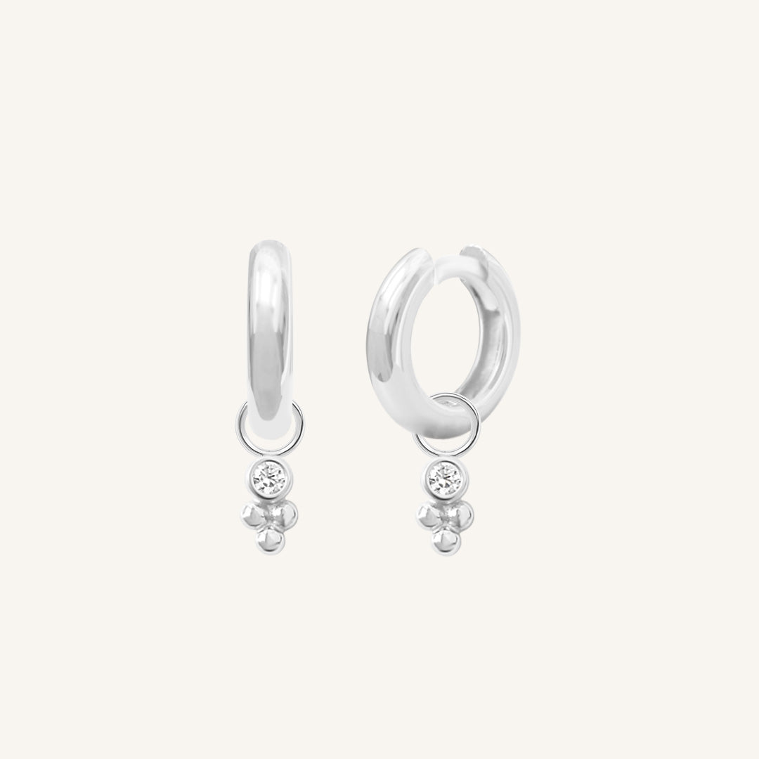 Clarity Plain Hoops - Minimalist Sterling Silver Hoop Earrings for Women, Everyday Wear & Special Occasions