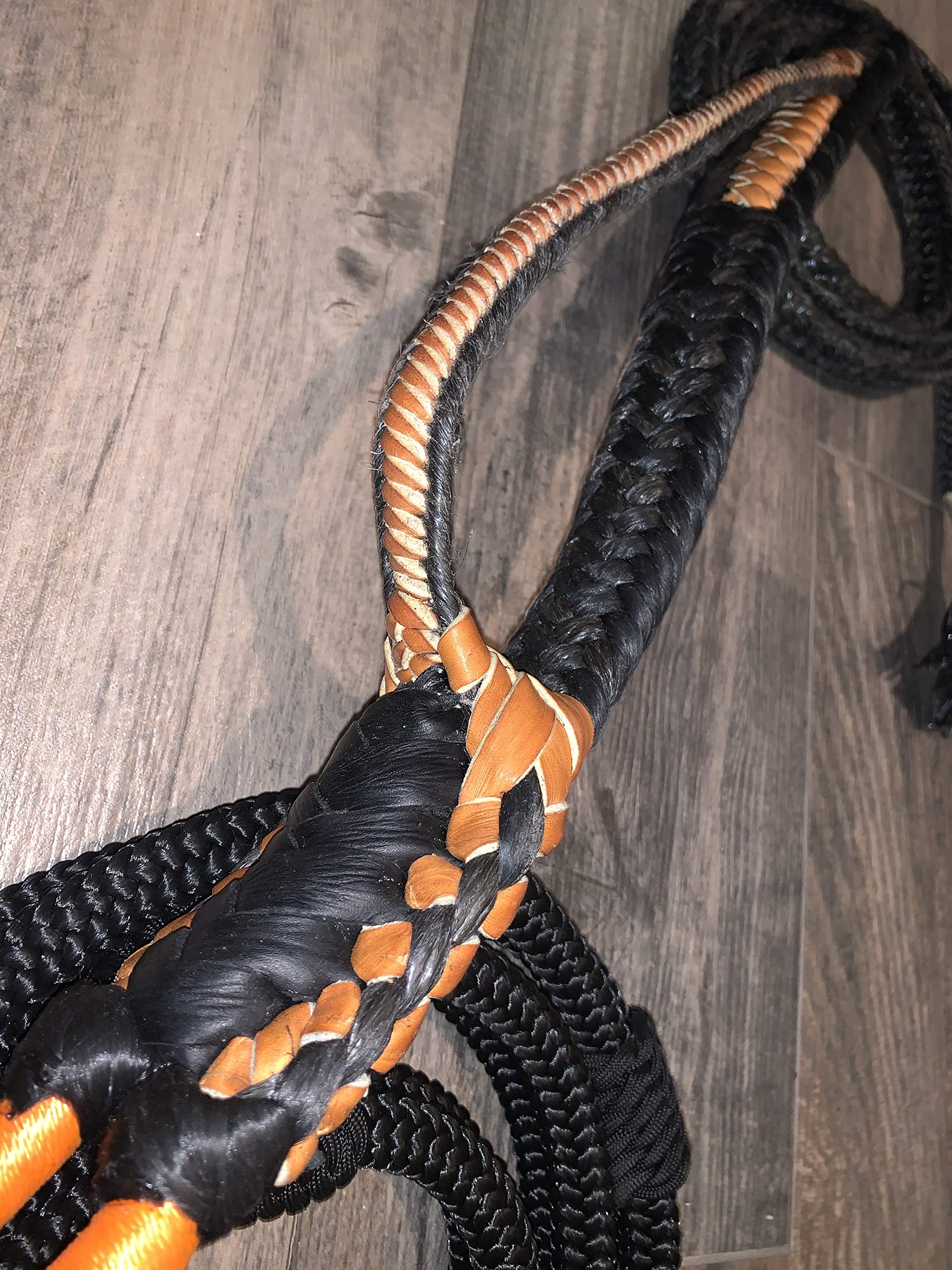Bull Riding Rope - EPT Signature Black Pro 9/7 RH Soft 3/4 x 3/4 Bull Rodeo Lasso 16ft - Durable Rodeo Equipment for Professional Bull Riders & Ranch Work