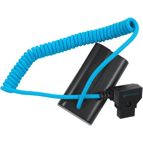 Kondor Blue D-Tap to Sony L Series Dummy Battery Power Cable - Compatible with Sony Cameras for Continuous Power Supply During Filming & Photography
