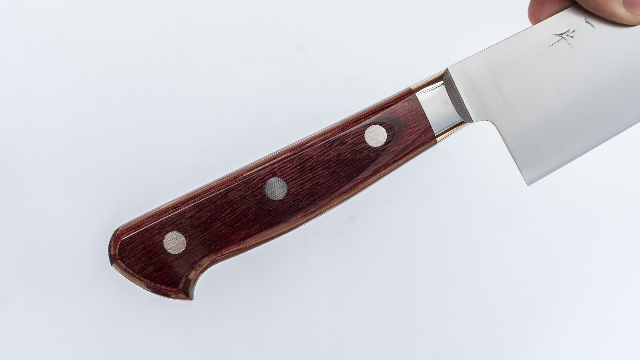 Hitohira TP Gyuto 210mm Japanese Chef Knife with Wine Pakka Handle - Premium Kitchen Knife for Slicing, Dicing & Meat Cutting - Perfect for Home Cooks & Professional Chefs