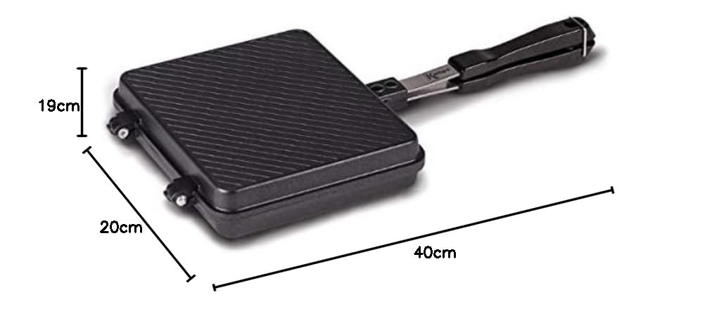 Kampa XL Non-Stick Portable Sandwich Maker - Perfect for Camping, Picnics & Quick Breakfasts at Home