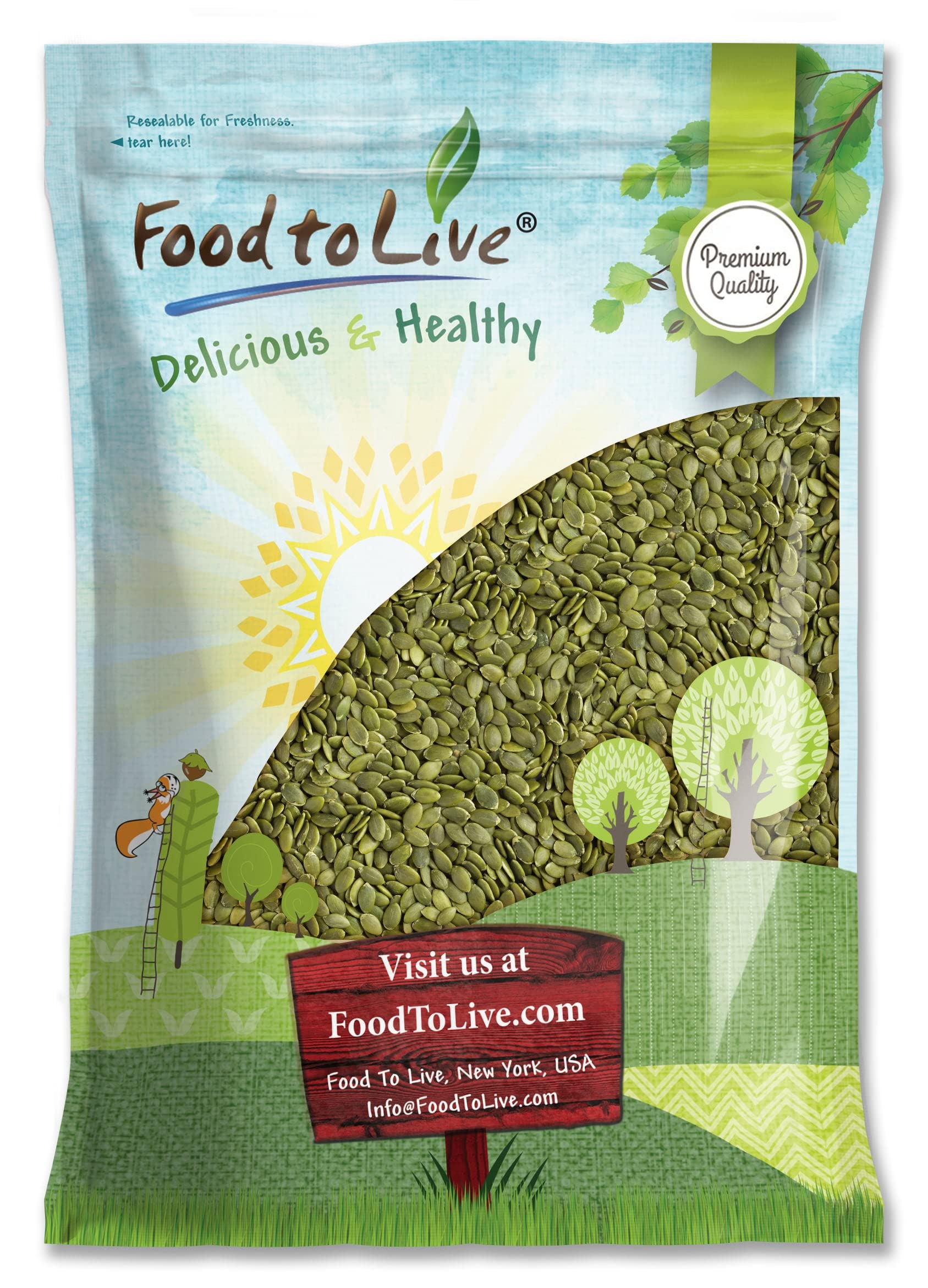 Organic Raw Pumpkin Seeds (Pepitas) - Shell-Free, 8 Pounds - Healthy Snack, Salad Topping & Baking Ingredient for Smoothies, Granola & More