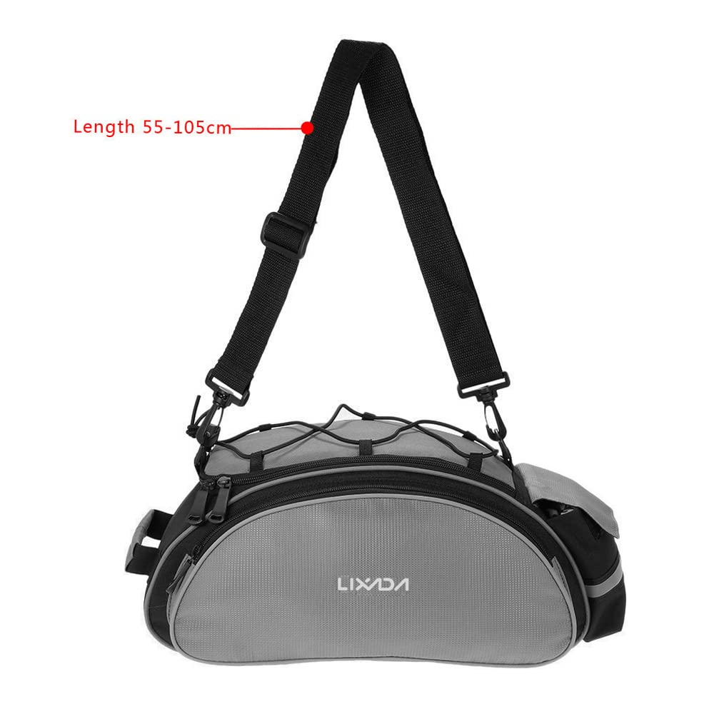 Lixada Waterproof Bicycle Pannier Bag - Bike Rear Seat Saddle Bag with Shoulder Strap for Mountain Cycling & Outdoor Adventures | Perfect for Commuting, Touring & Camping Gear Storage
