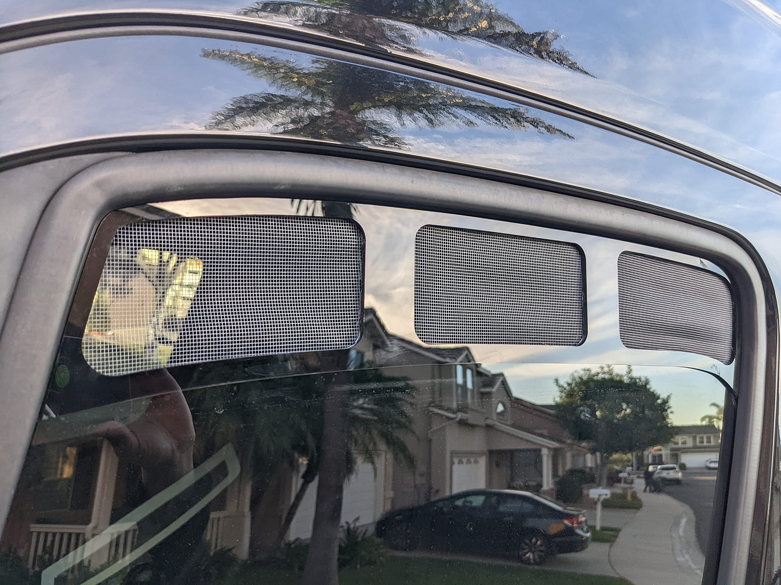 White Top Adventures Bug-Out 2.0 Mercedes Sprinter Van Window Vent Screen Insert for 2007-Present Models - Complete Set for Improved Airflow & Bug Protection | Perfect for Camping, Road Trips & Outdoor Adventures
