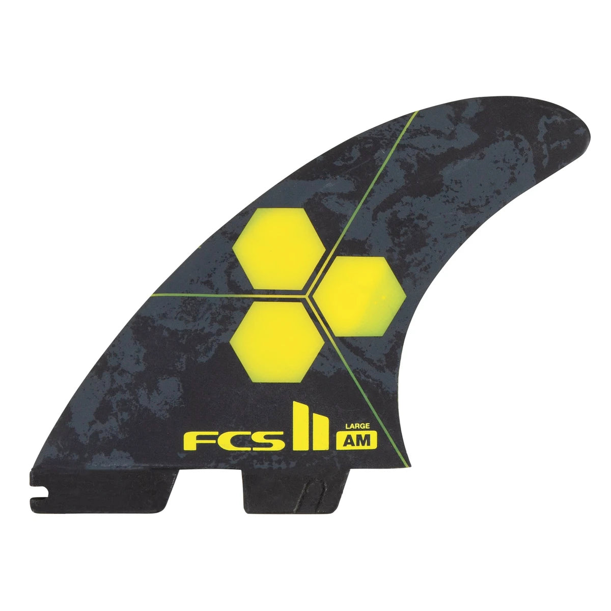 FCS II THRUSTER AM PC Yellow Tri Fins Large - High Performance Surfboard Fins for Enhanced Speed & Control in All Wave Conditions