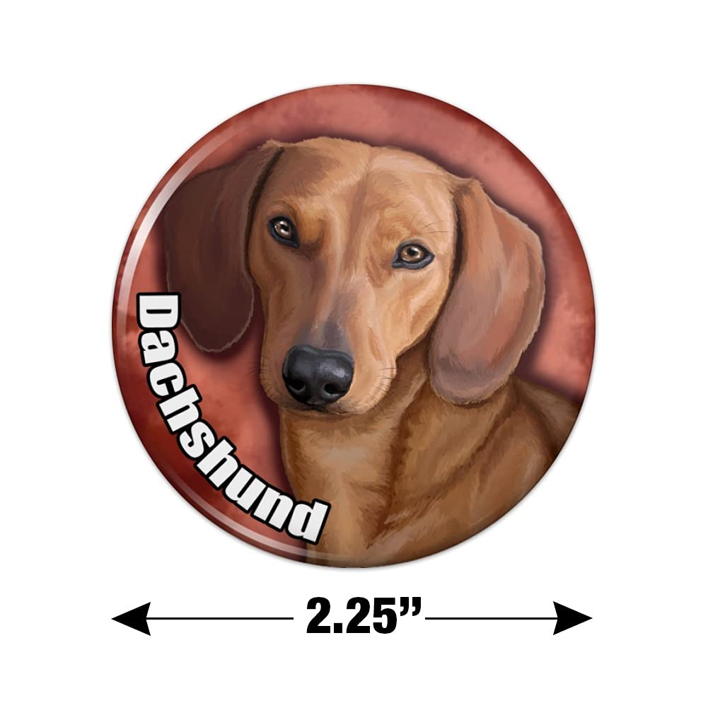 Funny Dachshund Wiener Dog Refrigerator Magnet - Cute Kitchen Decor for Pet Lovers, Great for Fridge, Lockers, Office & Home Use