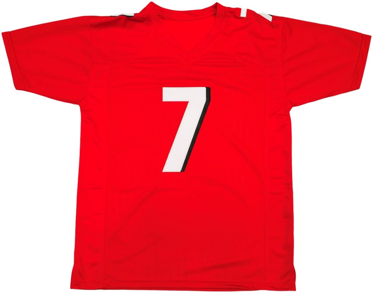 Bijan Robinson Autographed Atlanta Falcons Red Football Jersey - Authentic Signed NFL Jersey for Collectors & Fans - Perfect for Game Day, Memorabilia Displays & Gifts