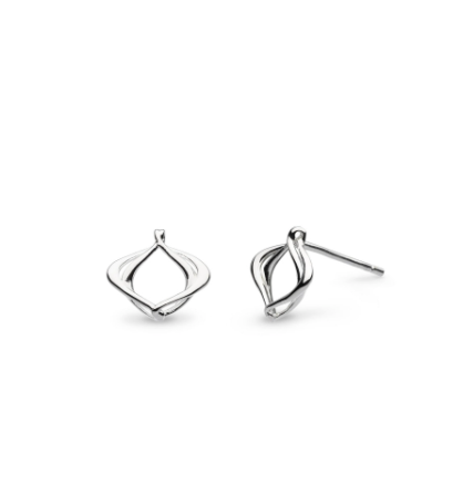 Silver Entwine Alicia Petite Stud Earrings - Dainty & Elegant Jewelry for Women, Perfect for Everyday Wear, Parties & Gifts