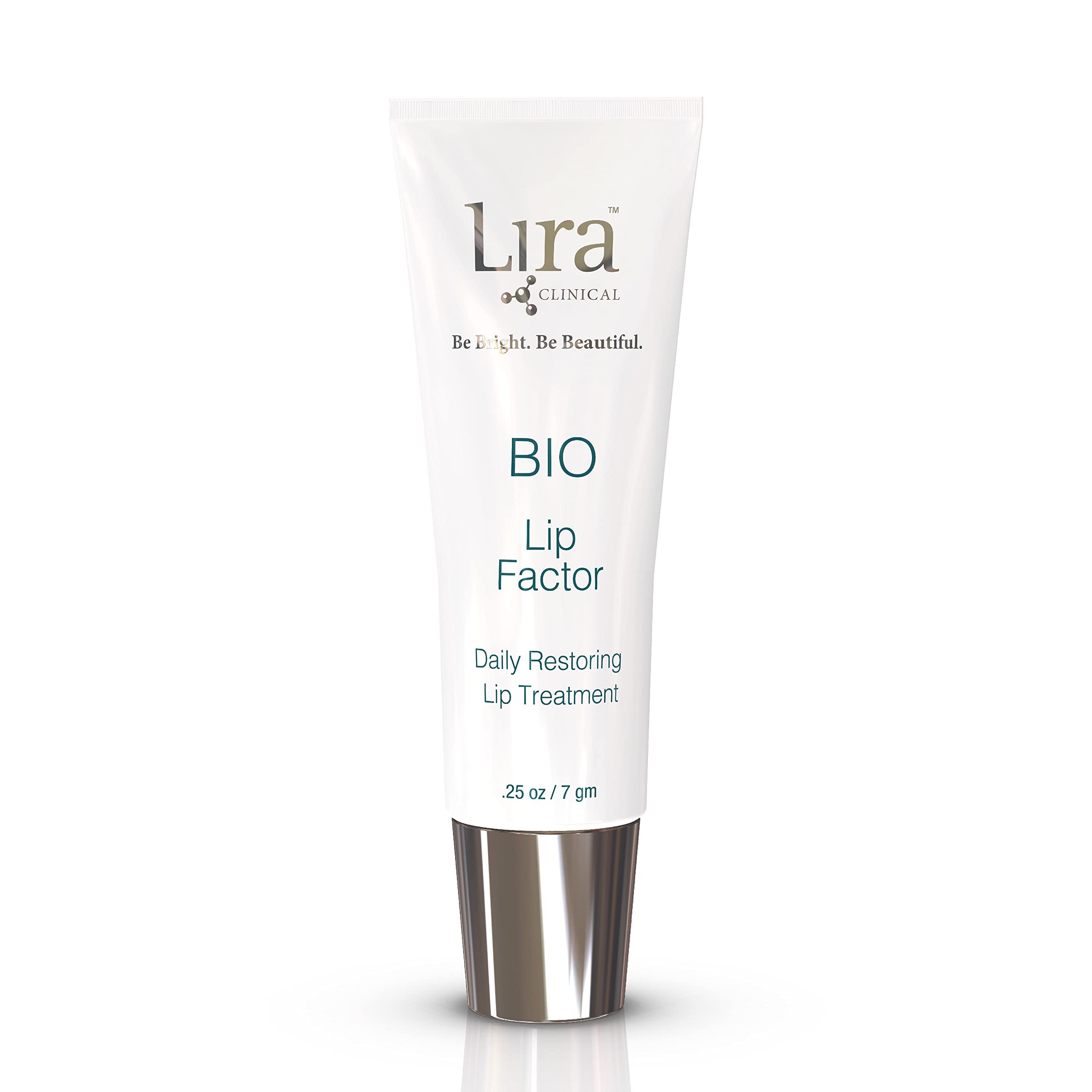 Lira Clinical BIO Lip Factor SPF 15 Lip Balm - Peptide Infused Lip Treatment with Vitamin C, E, Jojoba & Avocado Oil - Hydrating Moisturizer for Dry, Chapped Lips - 0.25 oz | Perfect for Daily Use, Outdoor Activities & Winter Lip Care
