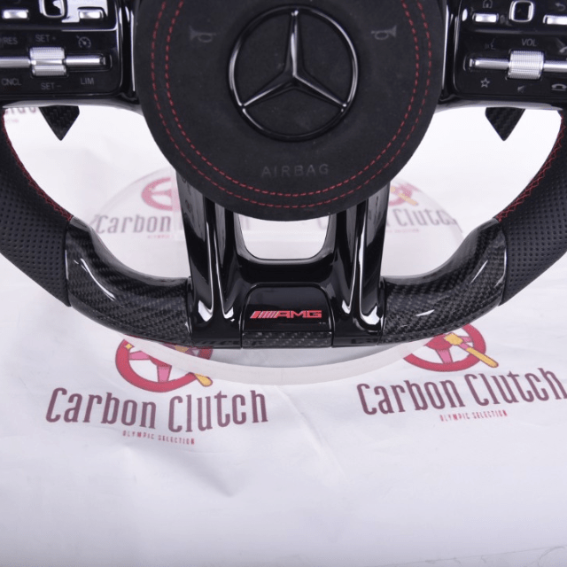 Mercedes Carbon Fiber Steering Wheel for 2008+ Models - Lightweight Performance Upgrade for Racing & Street Driving - Compatible with Select Upgrade Packages