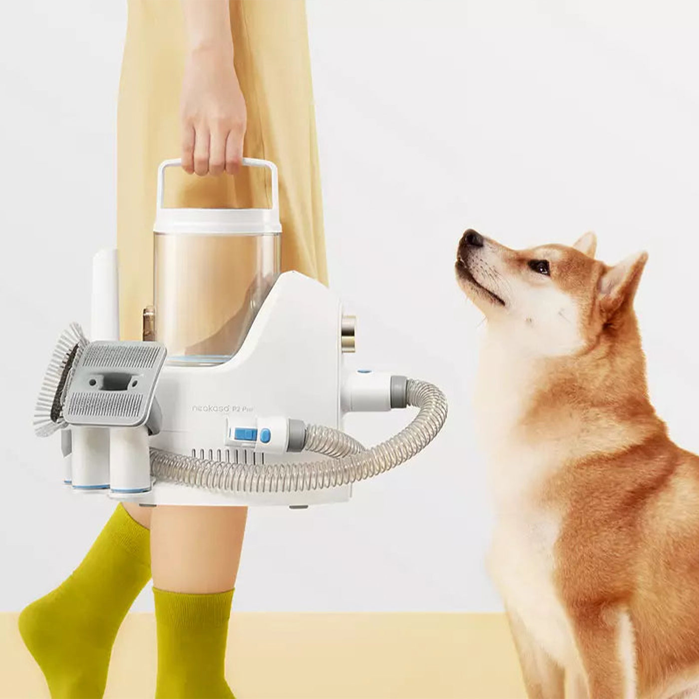 Neakasa P2 Pro 5-in-1 Pet Grooming Kit with Vacuum for Dogs & Cats - Perfect for Home Grooming, Shedding Control & Allergy Relief