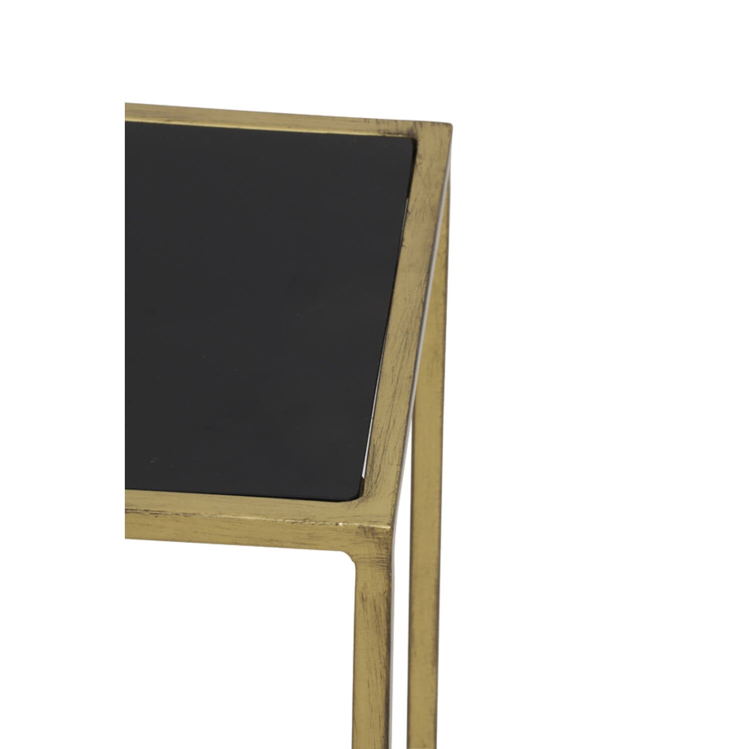 Boca Console Table - Black & Gold Finish - Elegant Entryway & Living Room Furniture for Home Decor