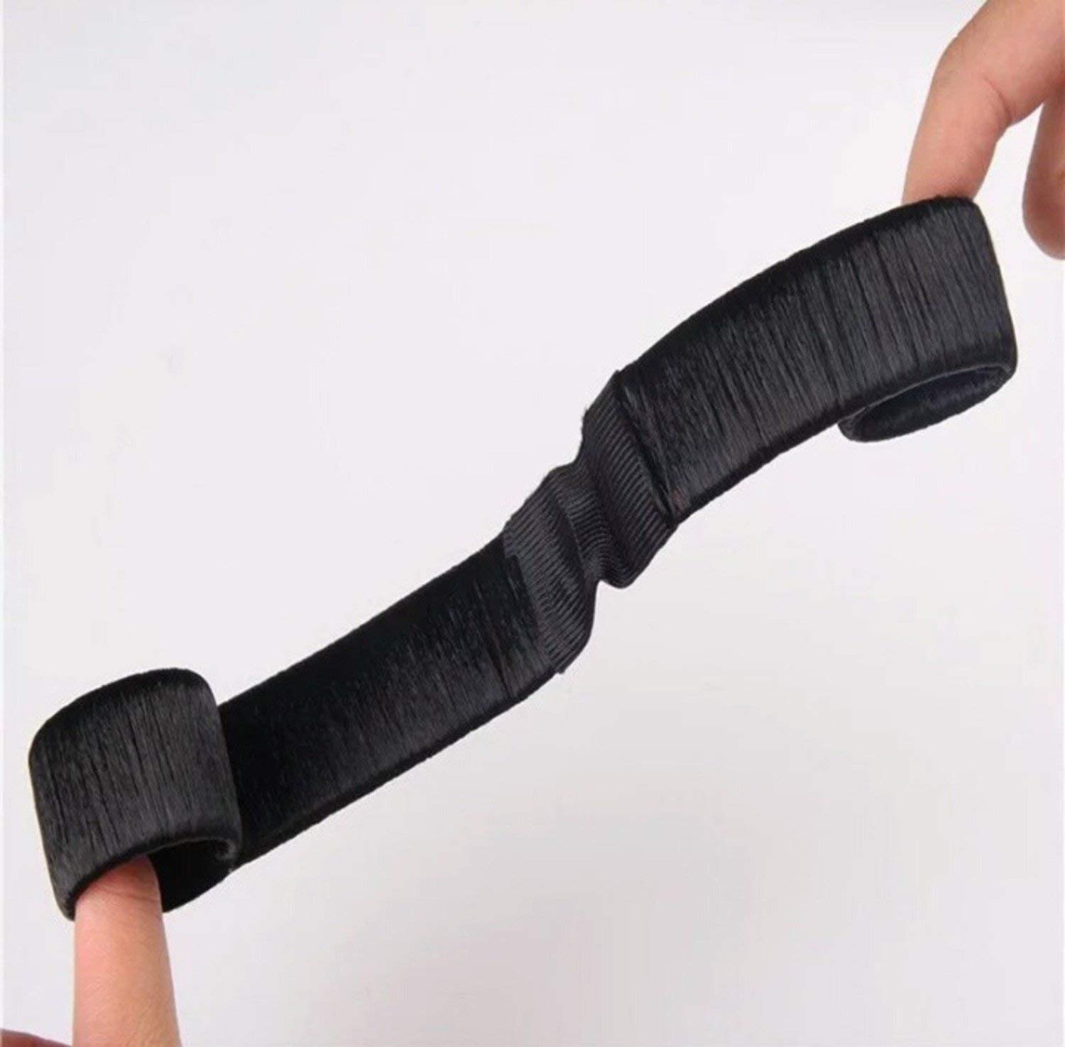 SIYAA Hair Donut Bun Maker - French Roller Hair Styling Tool (Black, Pack of 1) for Updos, Ponytails & Special Occasions