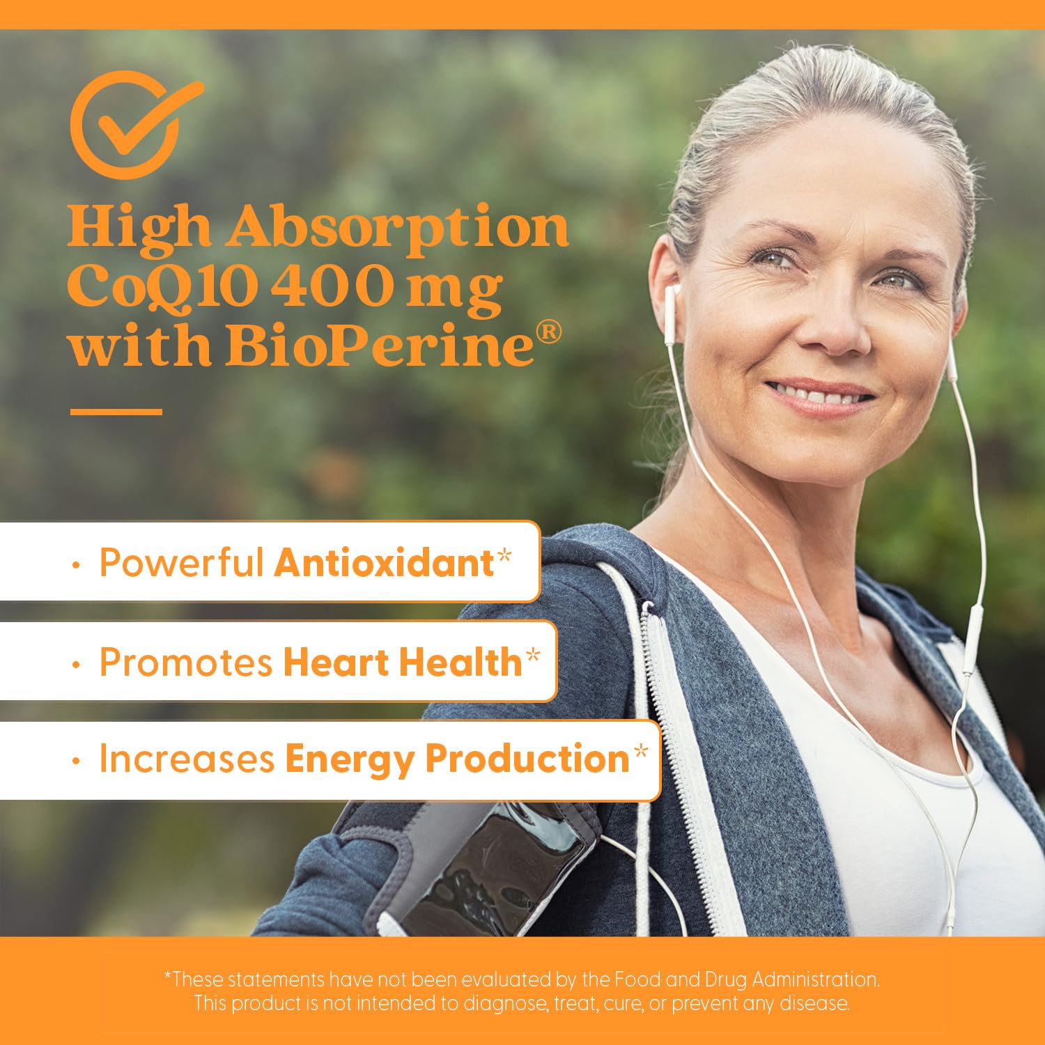 Best High Absorption CoQ10 Supplement for Heart & Energy Support - 180 Vegan Capsules | USP Verified, Non-GMO, Gluten & Soy Free | Naturally Fermented CoQ10 for Cardiovascular Health & Active Lifestyle