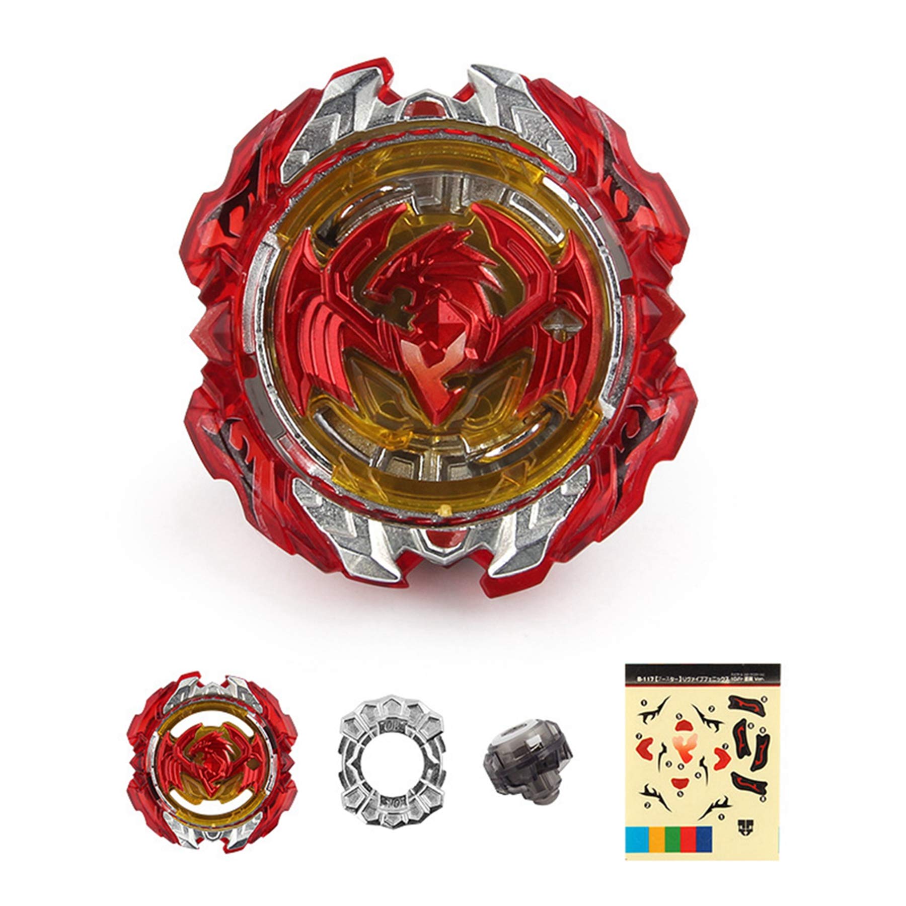 Beyblade Burst Evolution Turbo Starter B-117 Cho-Z Revive Phoenix .10.FR Spinning Top Battle Toy with Launcher - Left & Right Spin DB Layer System Set for Kids & Collectors | Perfect for Competitive Battles & Fun Playtime