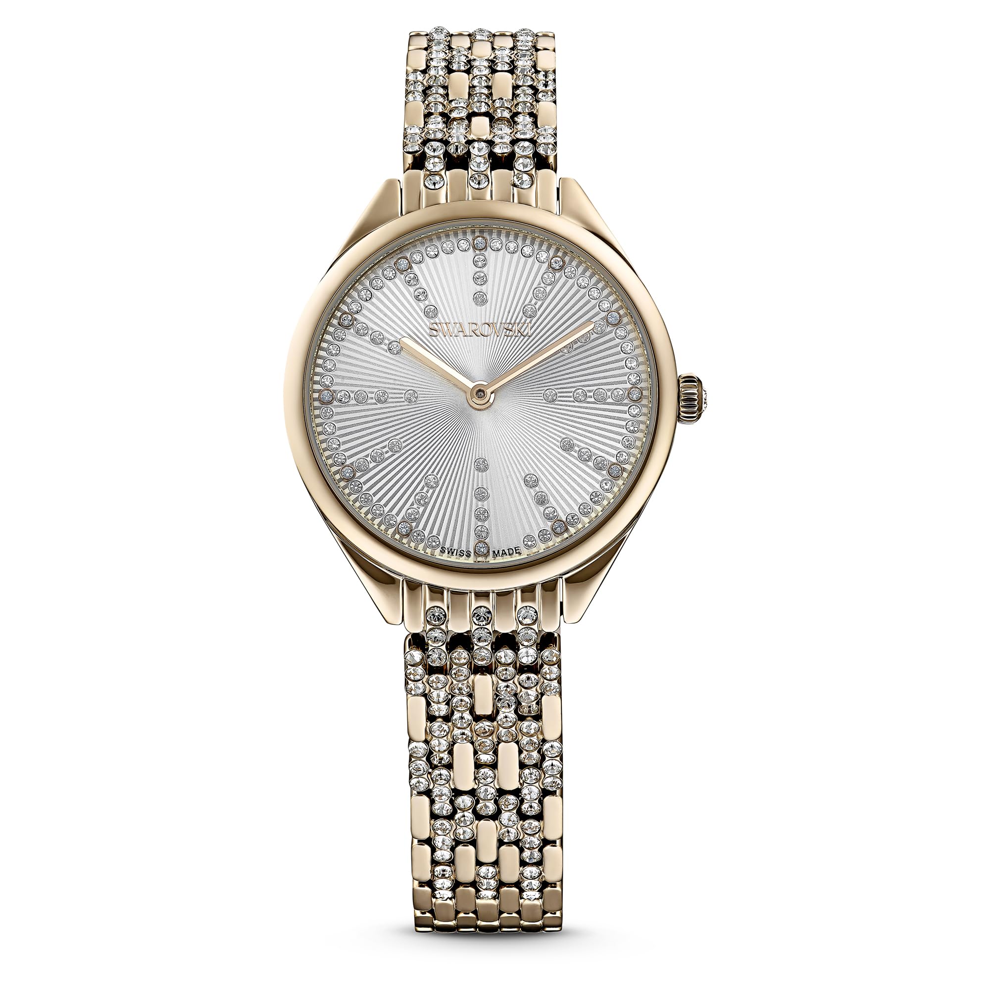 SWAROVSKI Attract Crystal Watch Collection - Luxury Women's Metal Bracelet Watch with Sparkling Crystals | Perfect for Formal Events, Weddings & Evening Occasions