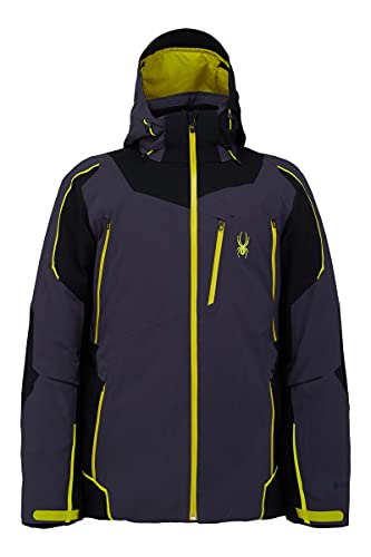 Spyder Men's Leader GTX Waterproof Ski Jacket - Insulated Winter Snow Jacket for Men - Windproof & Breathable Skiing Coat for Cold Weather - Perfect for Skiing, Snowboarding & Outdoor Winter Activities