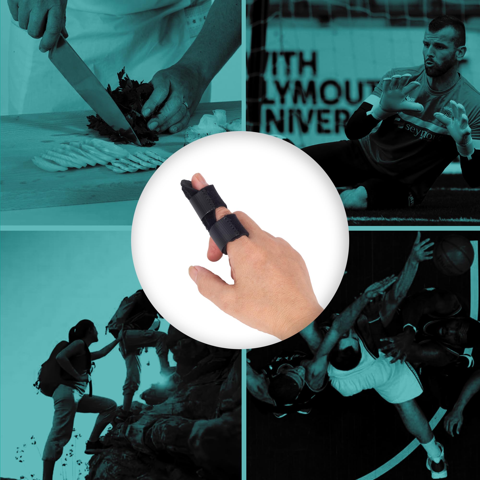 Mallet Finger Splint for Pain Relief - Adjustable Trigger Finger Brace for Thumb, Index, Middle, Ring & Pinky - Ideal for Typing, Gaming & Injury Recovery