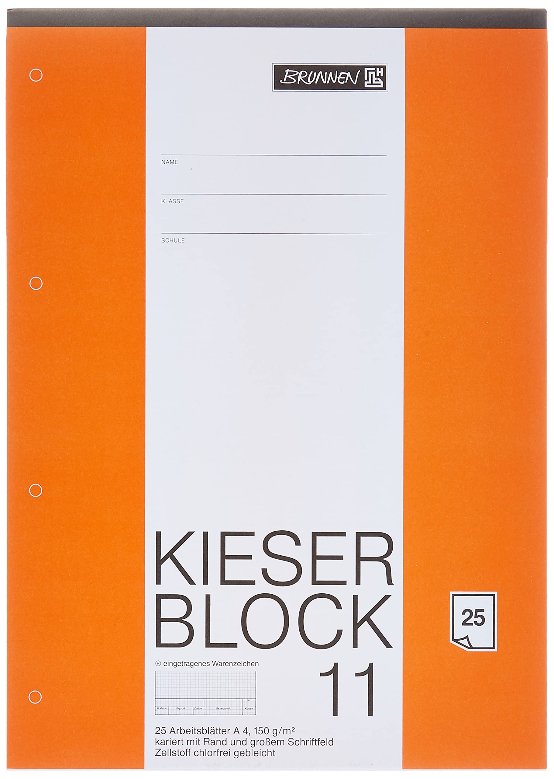 Brunnen 10-Pack A4 Gravel Drawing Pad - 25 Sheets MDF Sketchbook for Artists & Students - Perfect for Sketching, Doodling & Art Projects