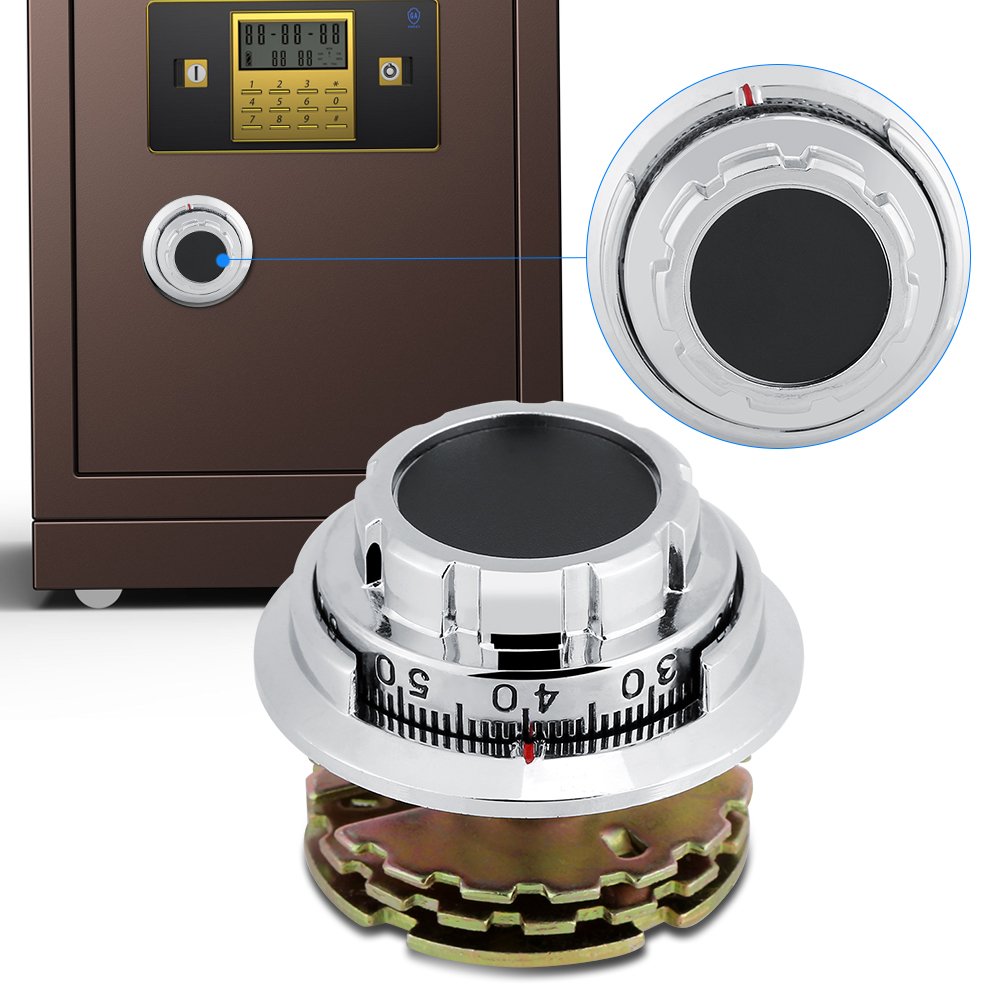3-Disc Combination Coded Cutaway Cabinet Lock with Dial - Heavy Duty Metal Security Lock for Jewelry Cases, Safes & Document Cabinets - Perfect for Home, Office & Commercial Storage Protection