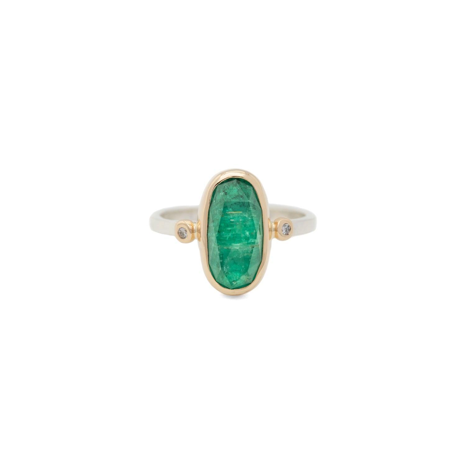 Emelia Emerald Ring - Elegant Green Gemstone Jewelry for Women | Perfect for Weddings, Anniversaries & Special Occasions
