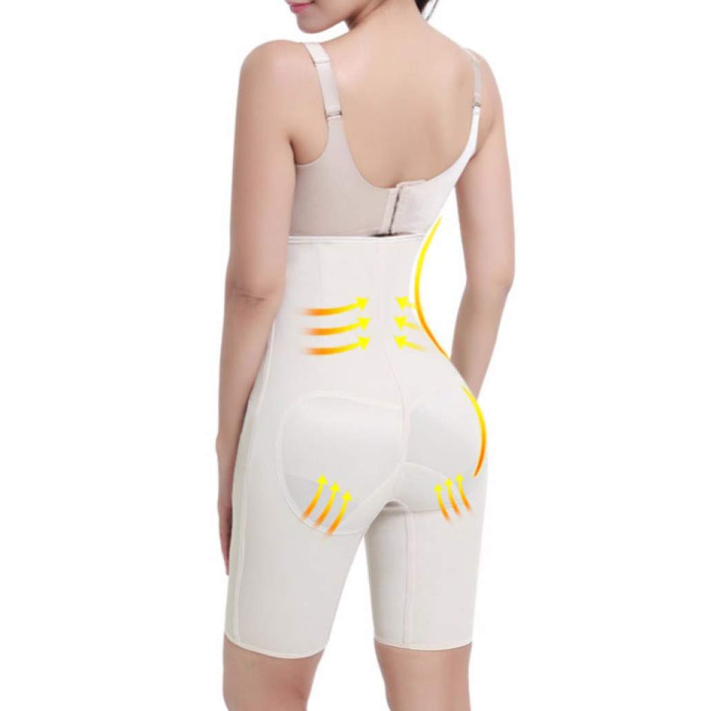 LUCACO Women's High Waist Cincher Control Shorts - Body Shaper with Adjustable Hook & Thigh Slimmer in Beige | Tummy Control Shapewear for Everyday Wear, Special Occasions & Postpartum Recovery
