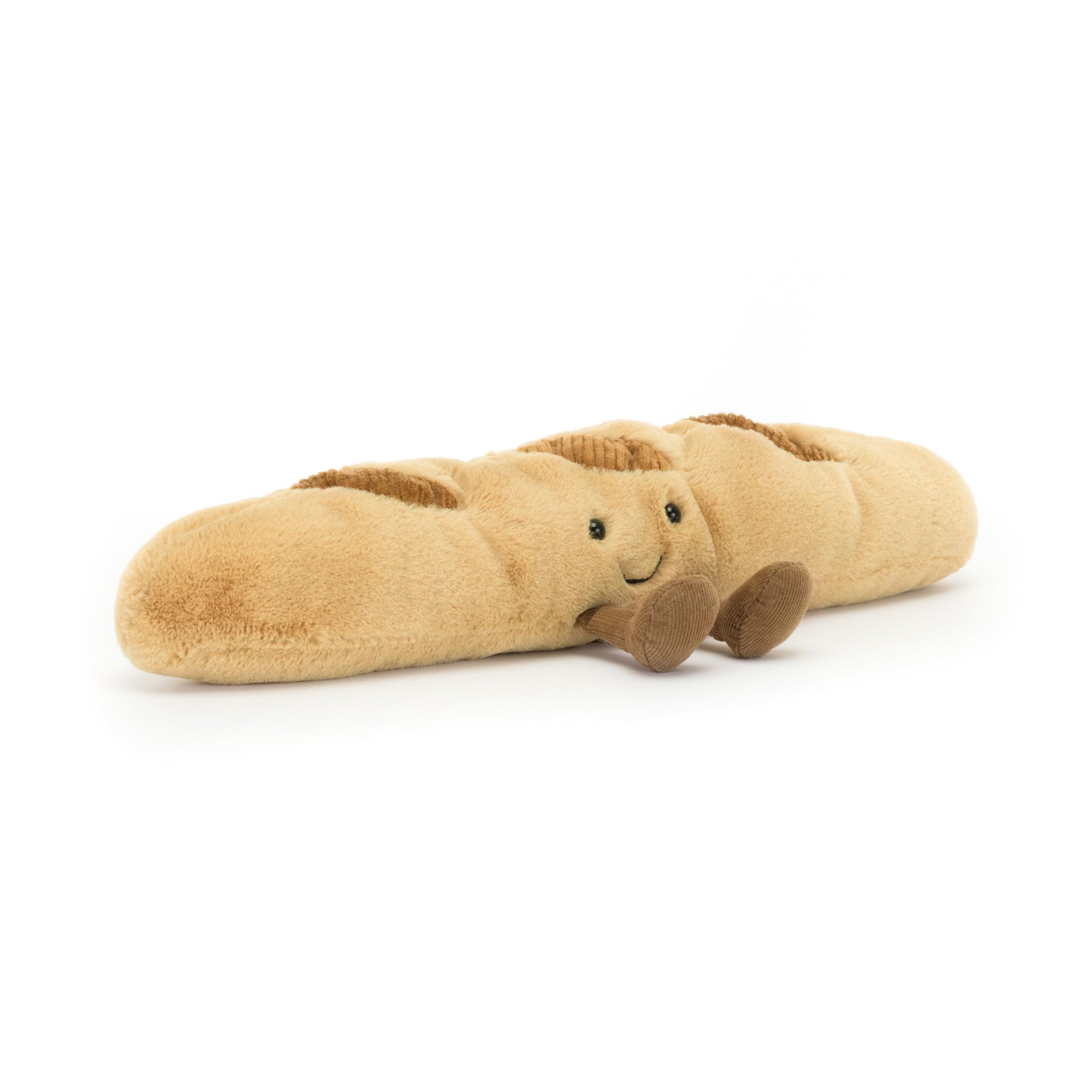 Jellycat Amuseables Soft Toy Bread Baguette - Adorable Plush French Bread Stuffed Animal for Kids & Collectors | Perfect Gift for Birthdays, Home Decor, and Cuddly Comfort