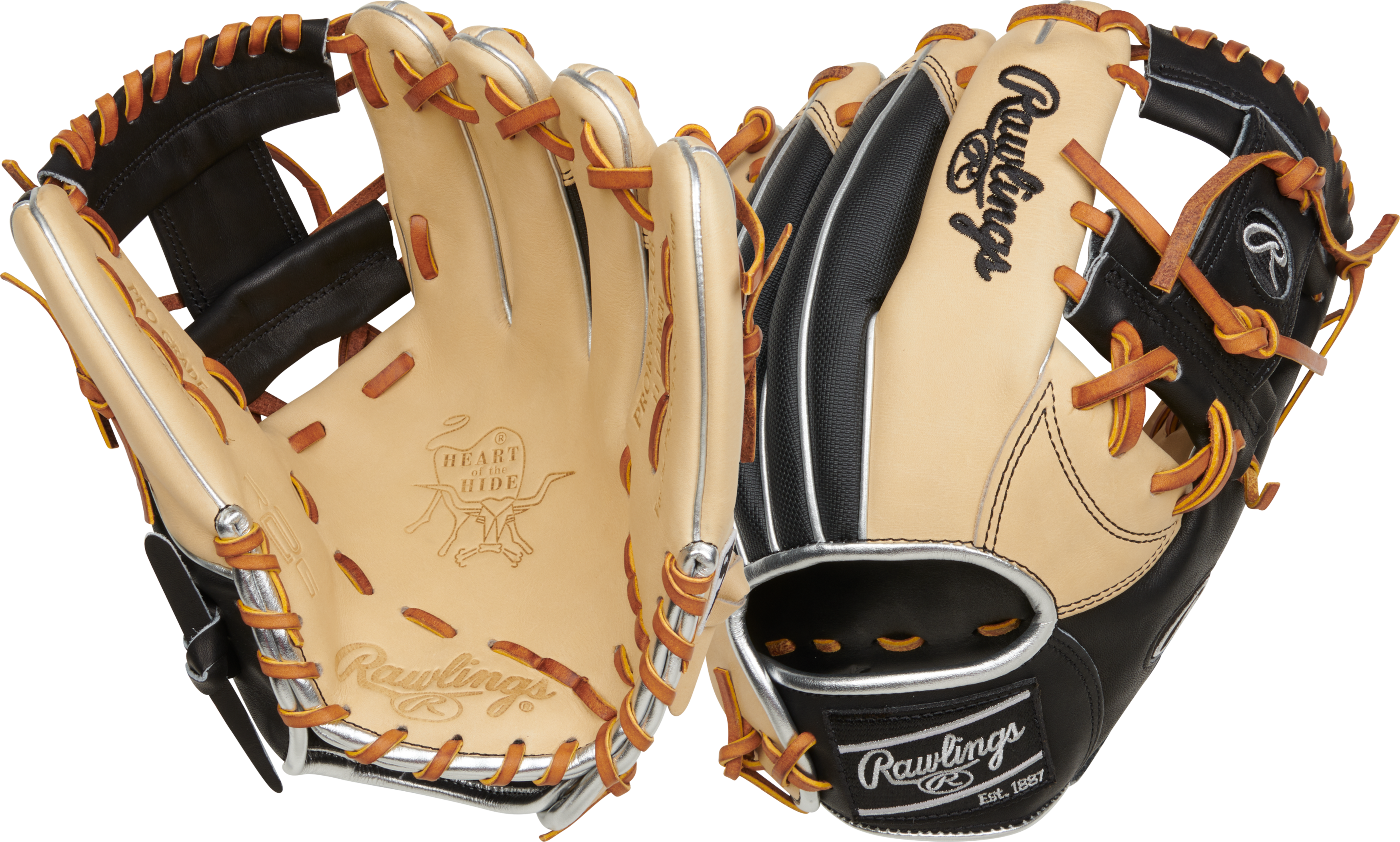 Rawlings Heart of the Hide R2G PRORNP4 2CB Infield Baseball Glove 11.5 Inch - Premium Leather for Infielders, Pitchers & Training - Perfect for MLB, College & High School Games