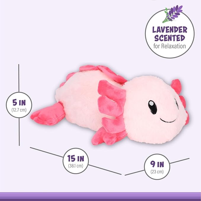 PREORDER: Axolotl Warm Pal - Soft Plush Heating Pad for Stress Relief & Comfort | Perfect for Home, Office & Travel Use