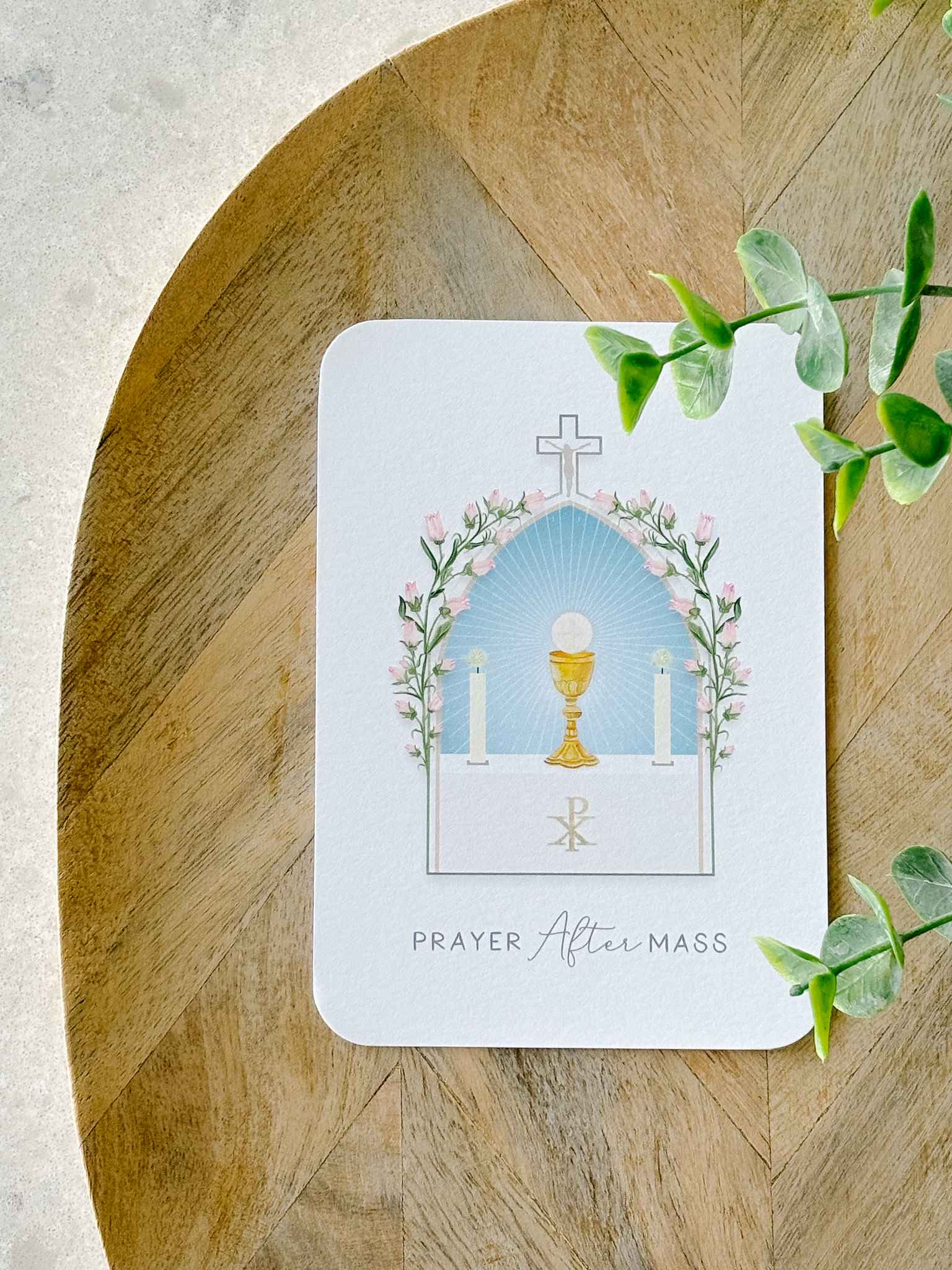 Prayer After Mass Prayer Card - Catholic Devotional Card for Post-Mass Reflection & Spiritual Growth | Perfect for Church, Home Worship & Personal Meditation