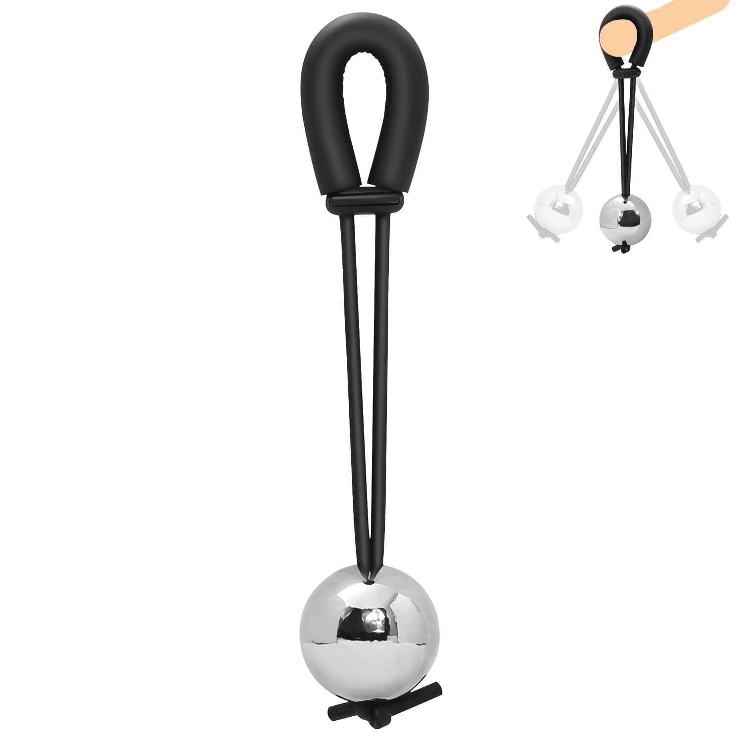 6OZ Metal Penis Stretcher - Adjustable Male Enhancement Device for Physical Exercise & Enlargement | Penis Extender Toy for Men | Gym, Bedroom & Private Use (1PC Ball Included)