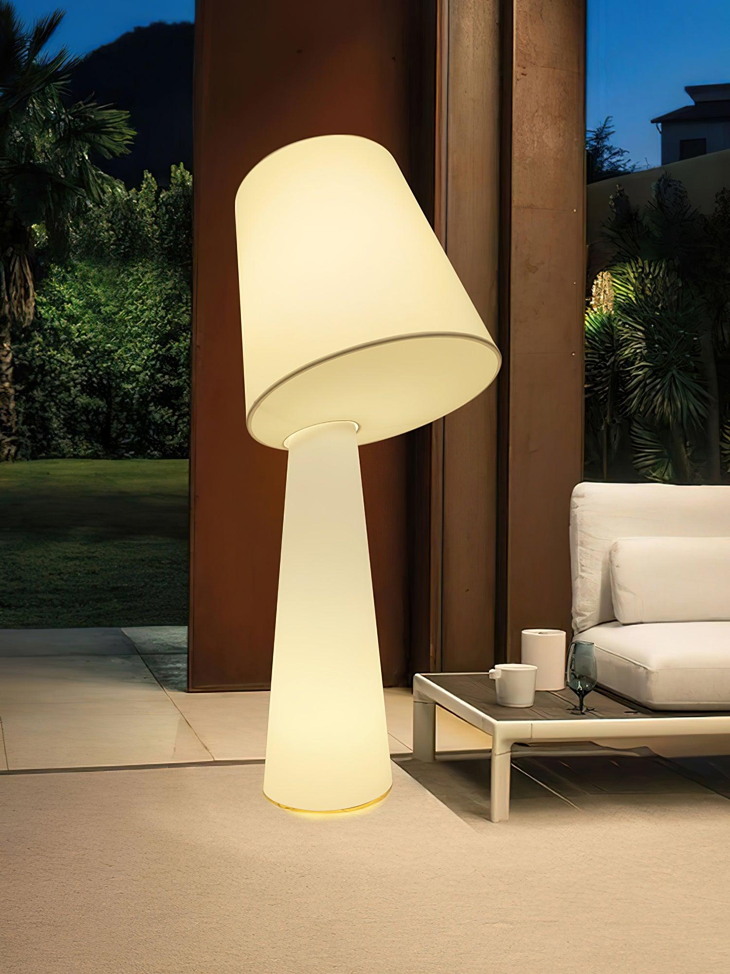 Modern Column Fabric Floor Lamp - Elegant Standing Light for Living Room, Bedroom & Office - Soft Ambient Lighting for Home Decor & Relaxation