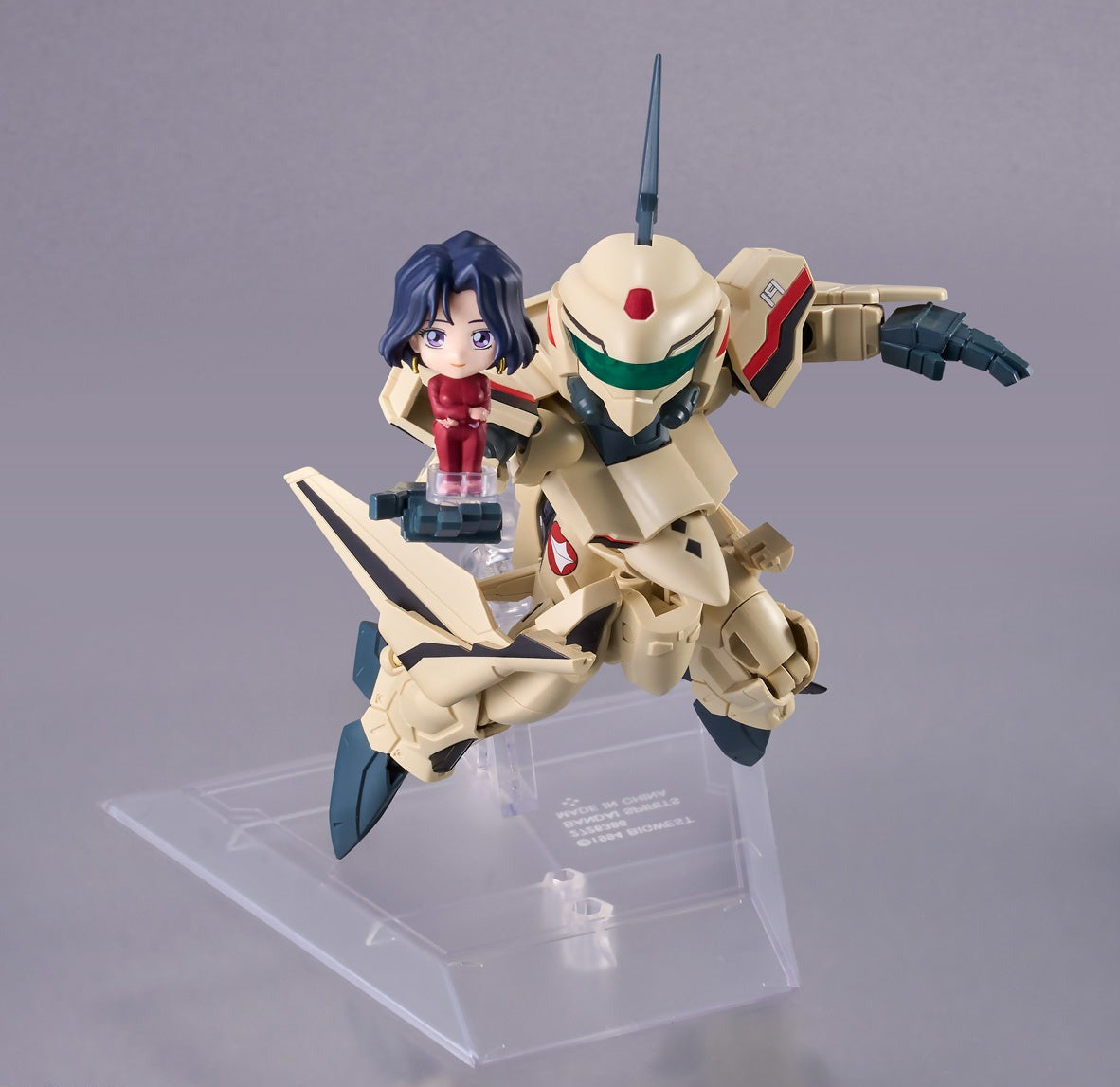 Bandai Tiny Session Macross Plus YF-19 (Isamu Alva Dyson Use) & Myung Fang Lone Action Figure Set - Anime Collectible Model for Display & Gifts - Perfect for Fans, Shelf Decor, and Cosplay Props